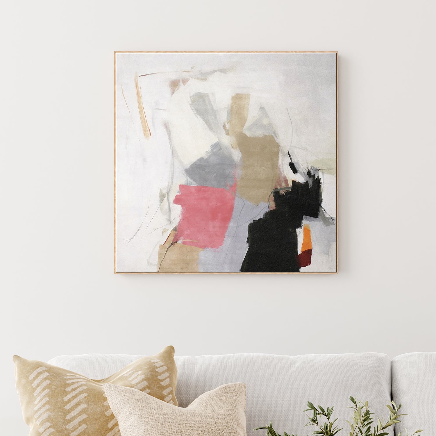 wall-art-print-canvas-poster-framed-Action painting, Style C-2
