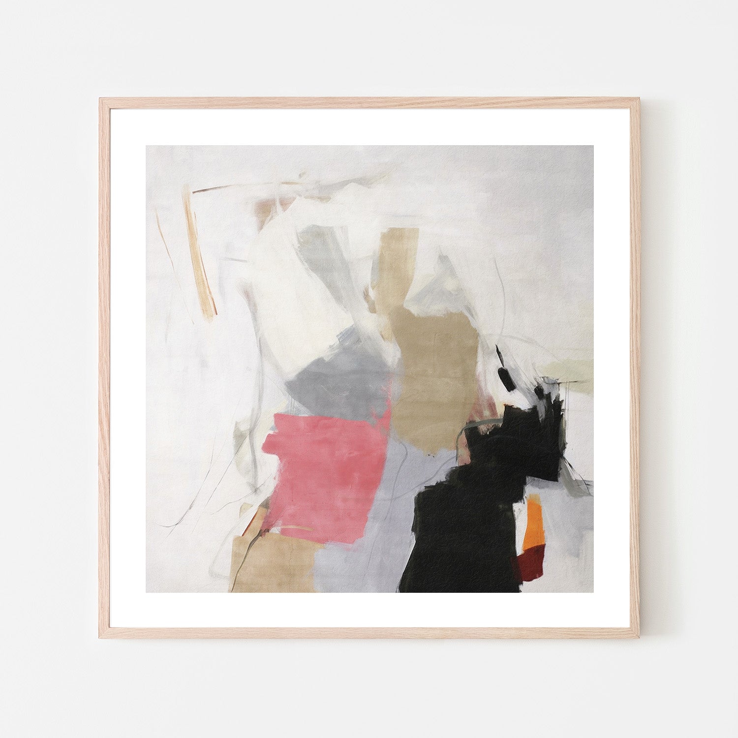 wall-art-print-canvas-poster-framed-Action painting, Style C-6