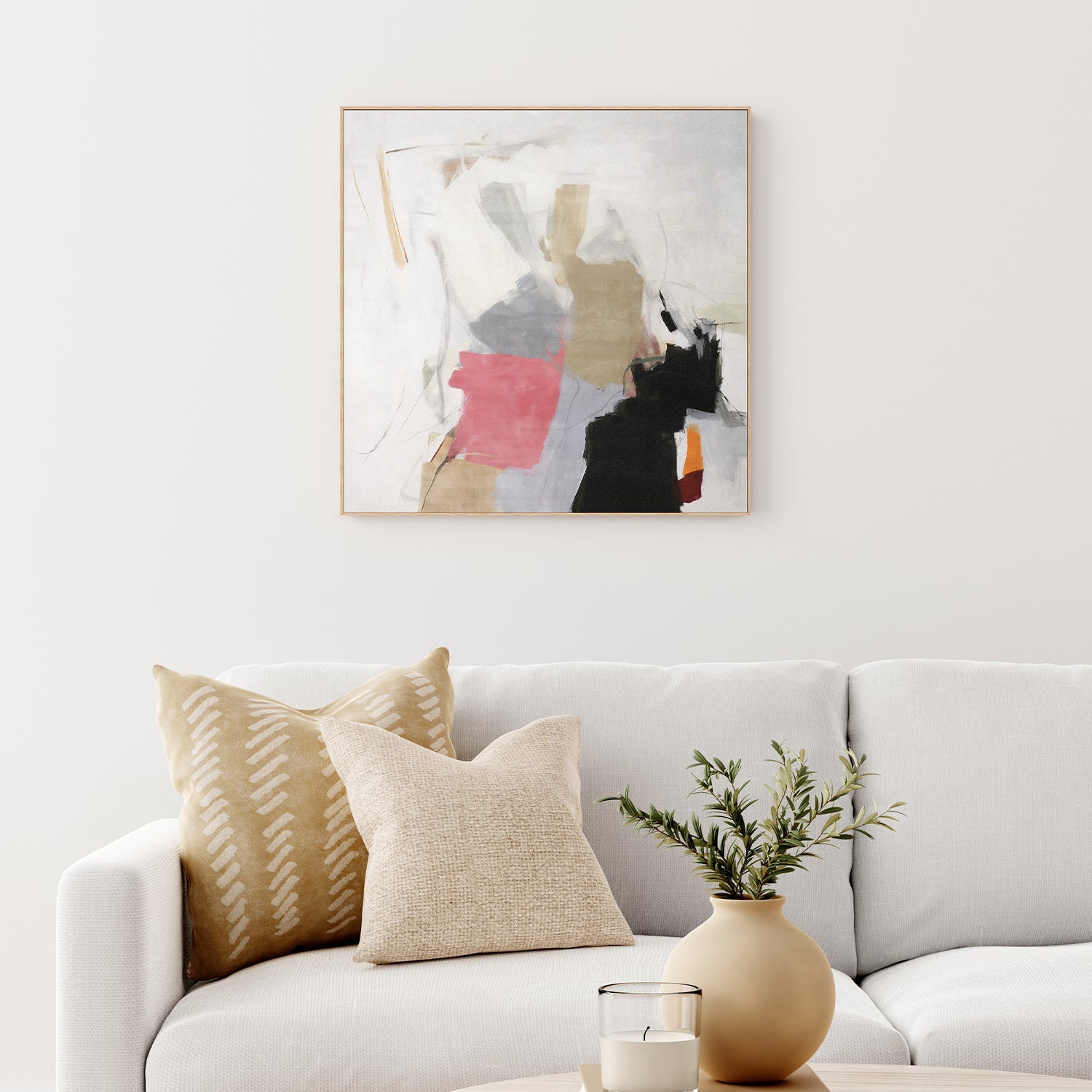 wall-art-print-canvas-poster-framed-Action painting, Style C-7