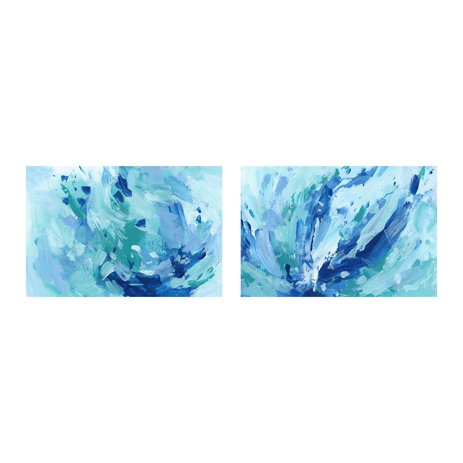 wall-art-print-canvas-poster-framed-Aegean Shoals , Style A & B, Set Of 2 , By Jetty Home-1