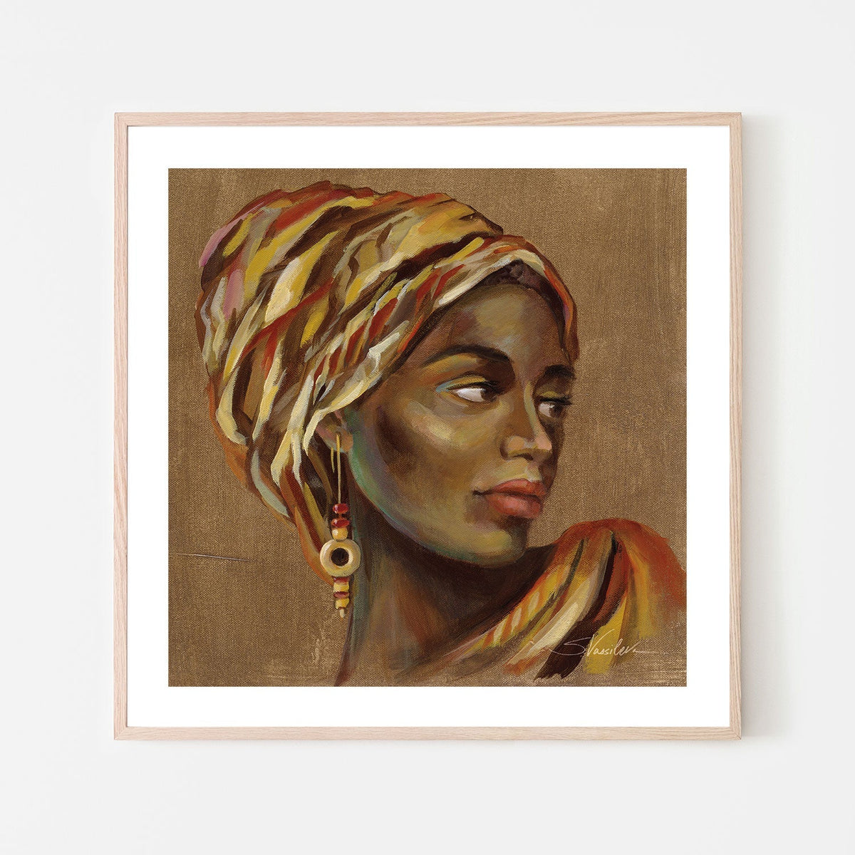 wall-art-print-canvas-poster-framed-African Beauty, Style A , By Silvia Vassileva-GIOIA-WALL-ART