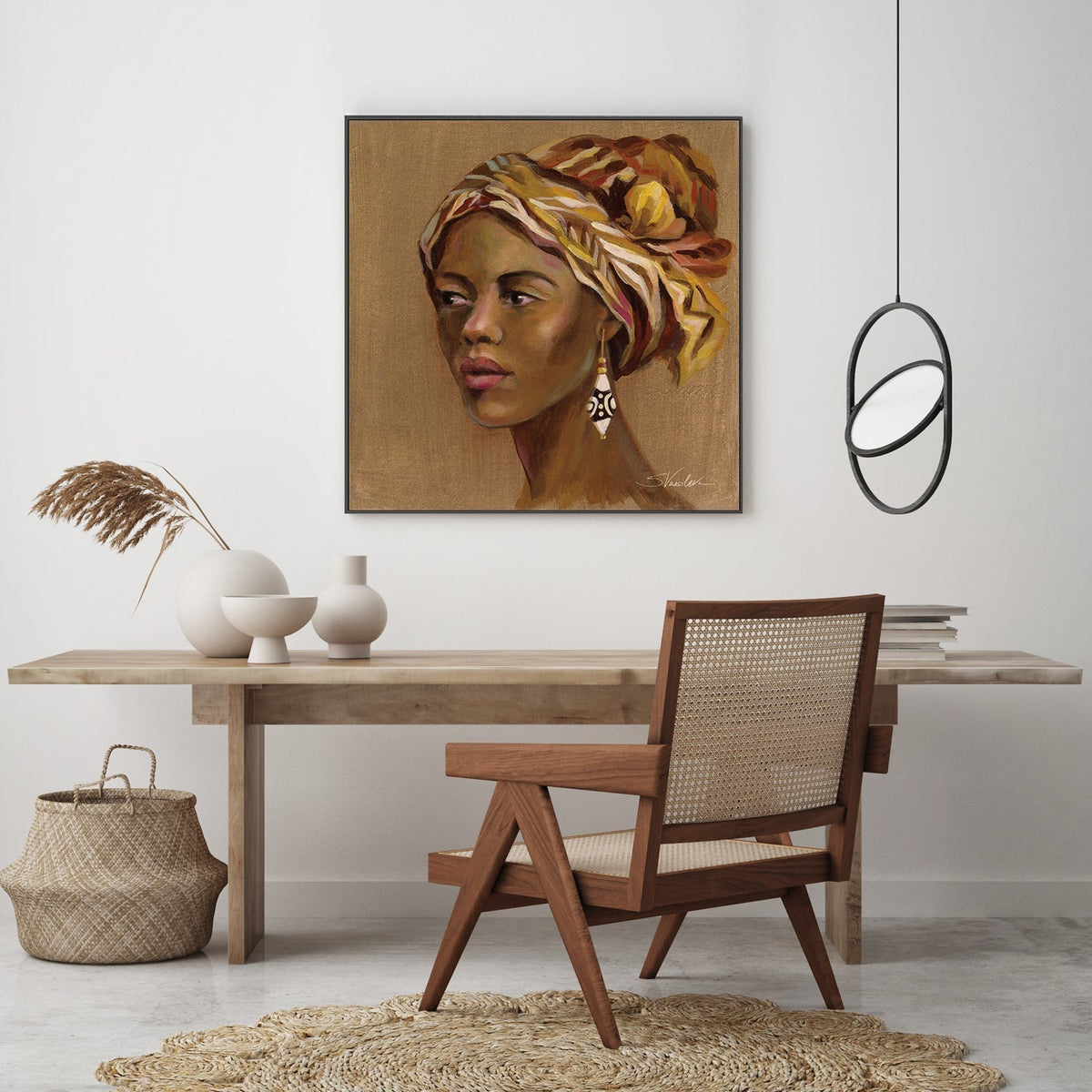 wall-art-print-canvas-poster-framed-African Beauty, Style B , By Silvia Vassileva-GIOIA-WALL-ART