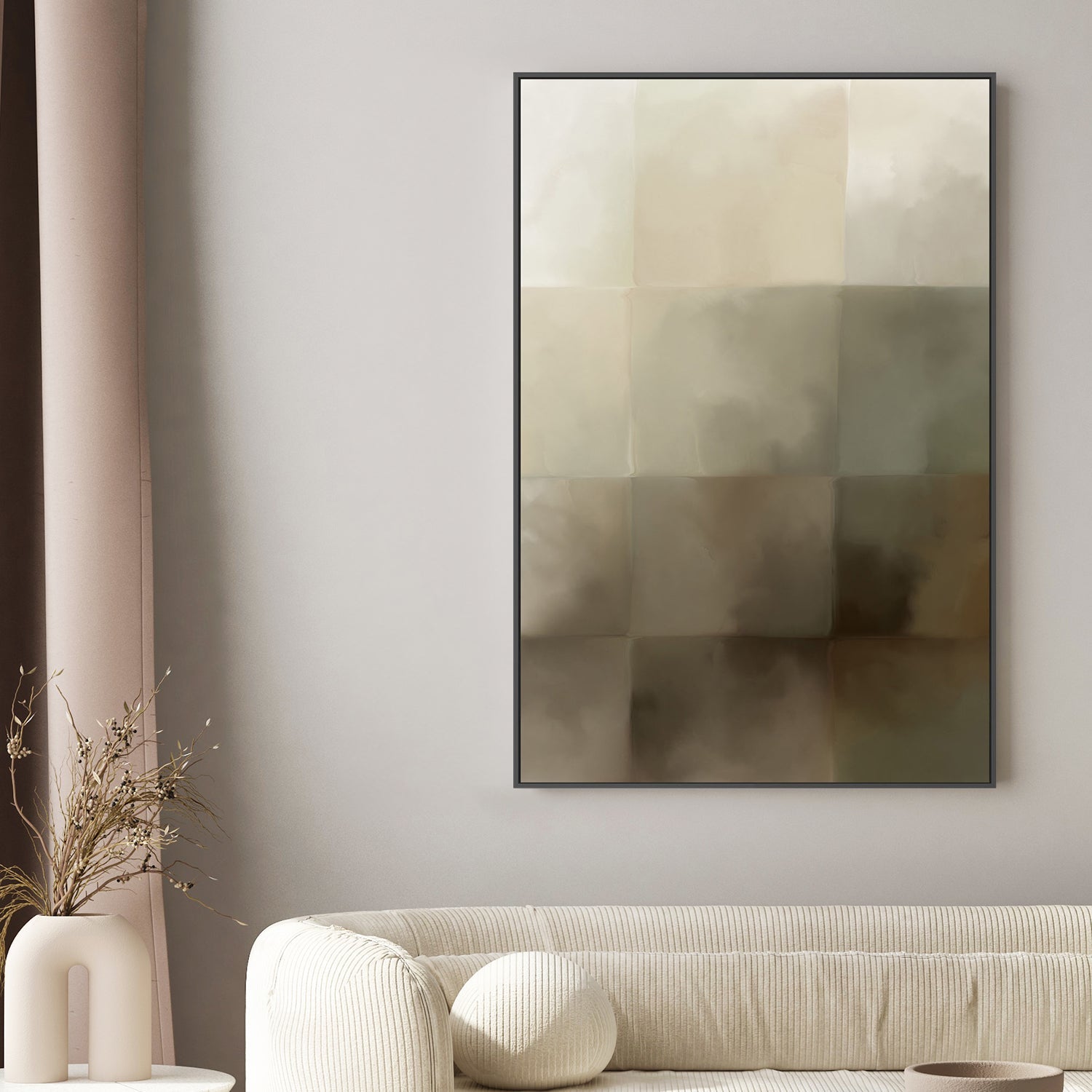 wall-art-print-canvas-poster-framed-After All, Neutral Abstract, Style B , By Karine Tonial Grimm-2