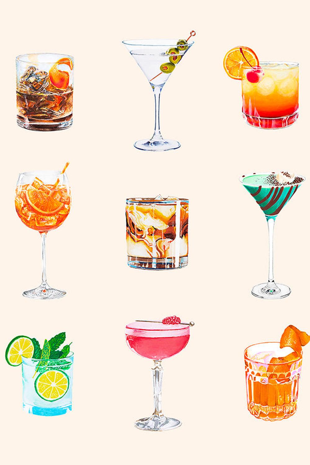 wall-art-print-canvas-poster-framed-All Cocktails, Poster-1