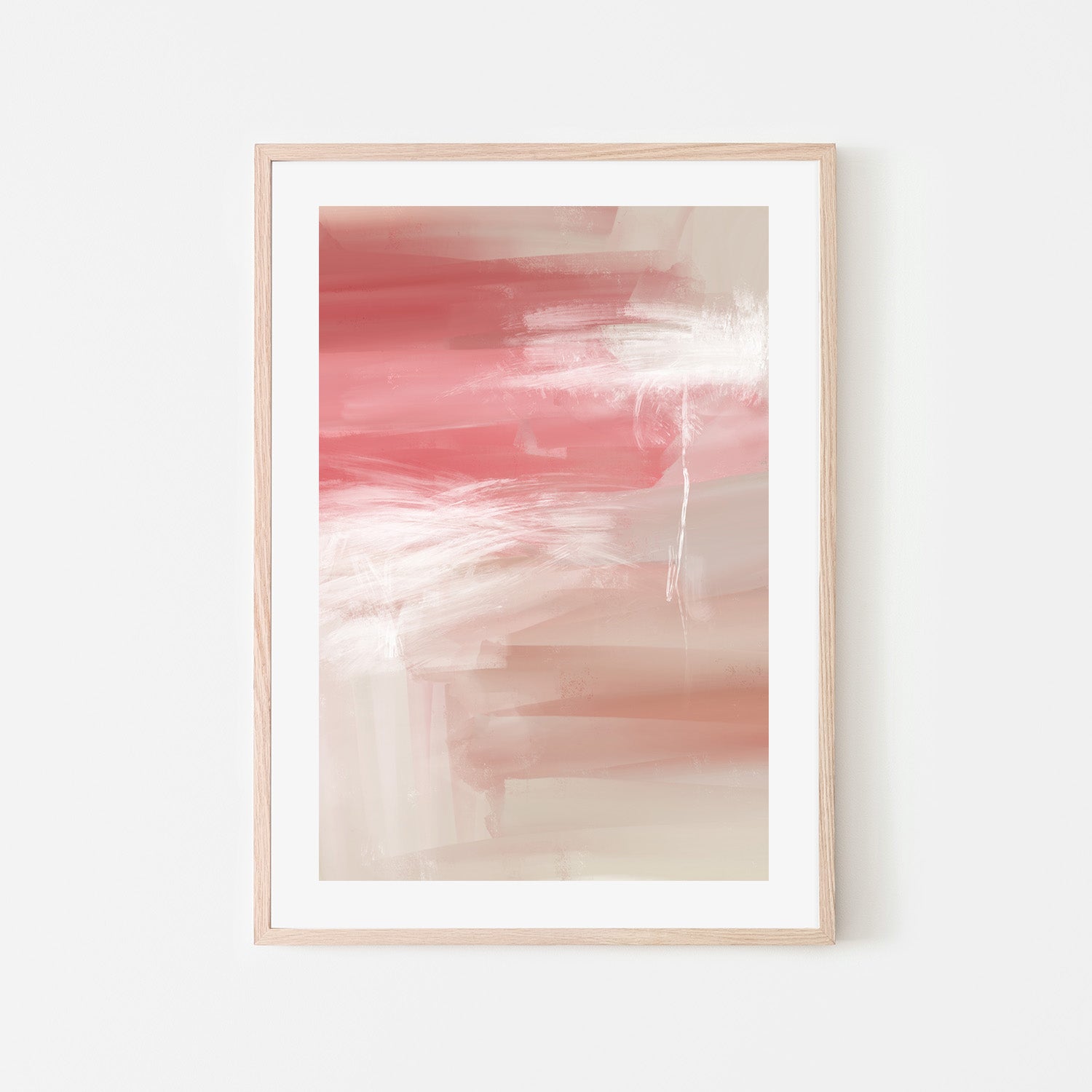 wall-art-print-canvas-poster-framed-All The Time - Pink Abstract-6