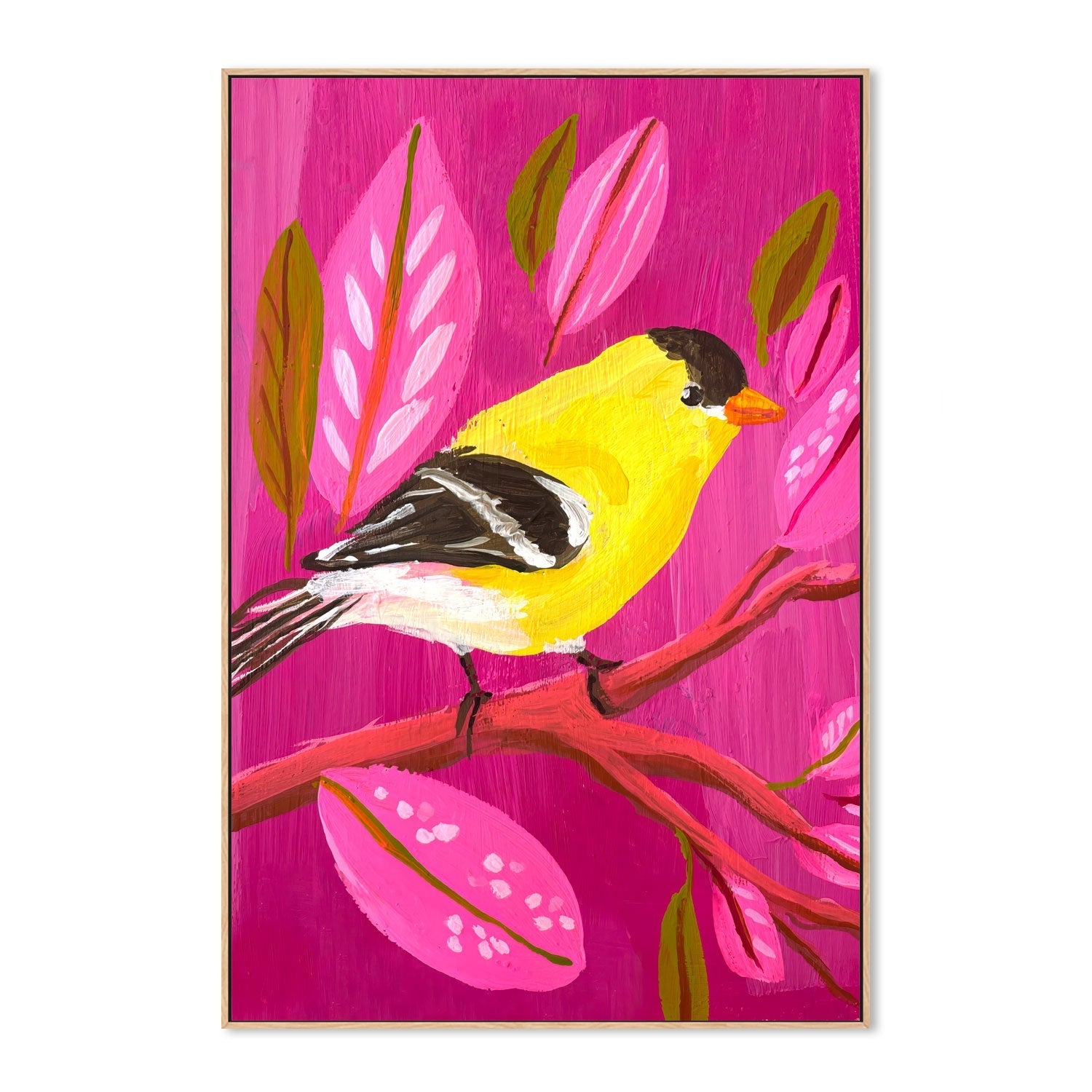 wall-art-print-canvas-poster-framed-American Goldfinch , By Kelly Angelovic-4