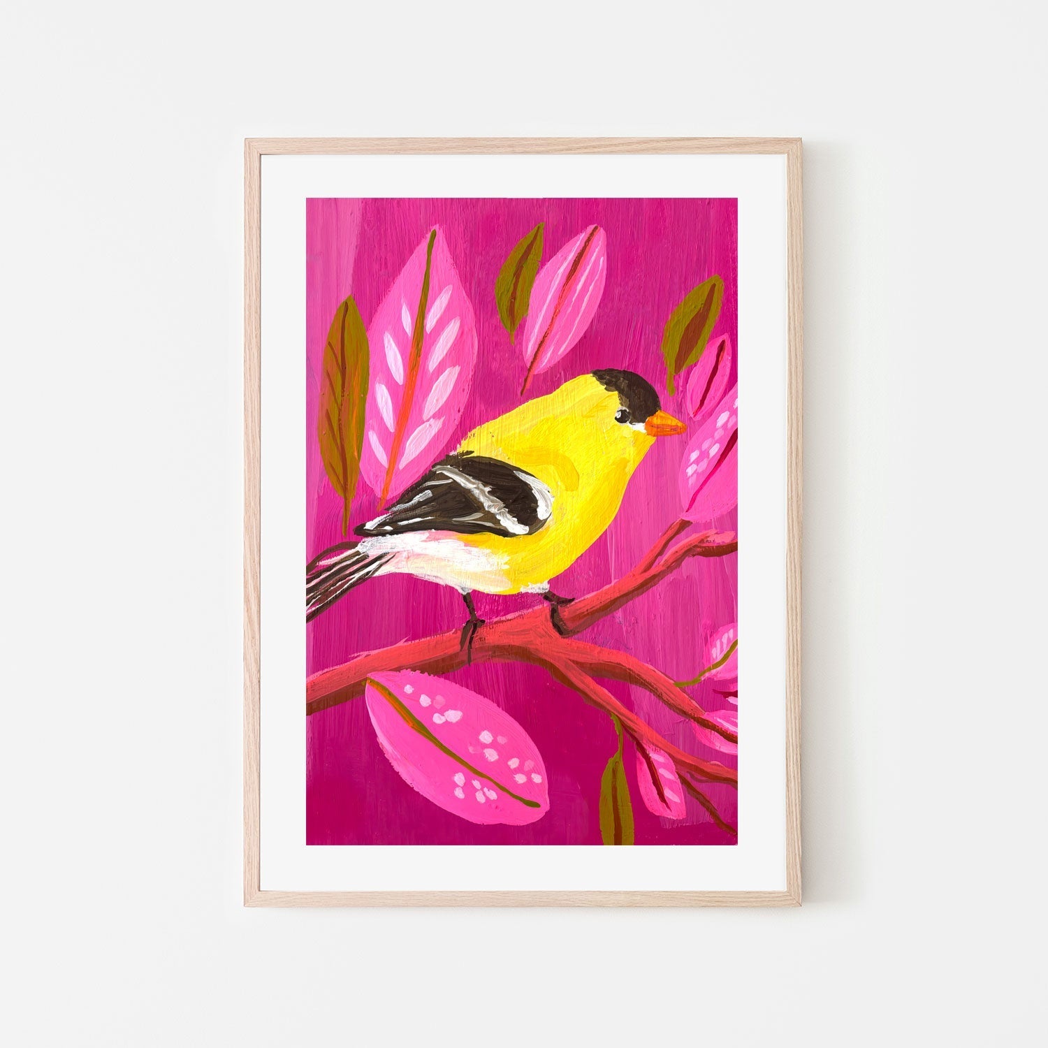 wall-art-print-canvas-poster-framed-American Goldfinch , By Kelly Angelovic-6