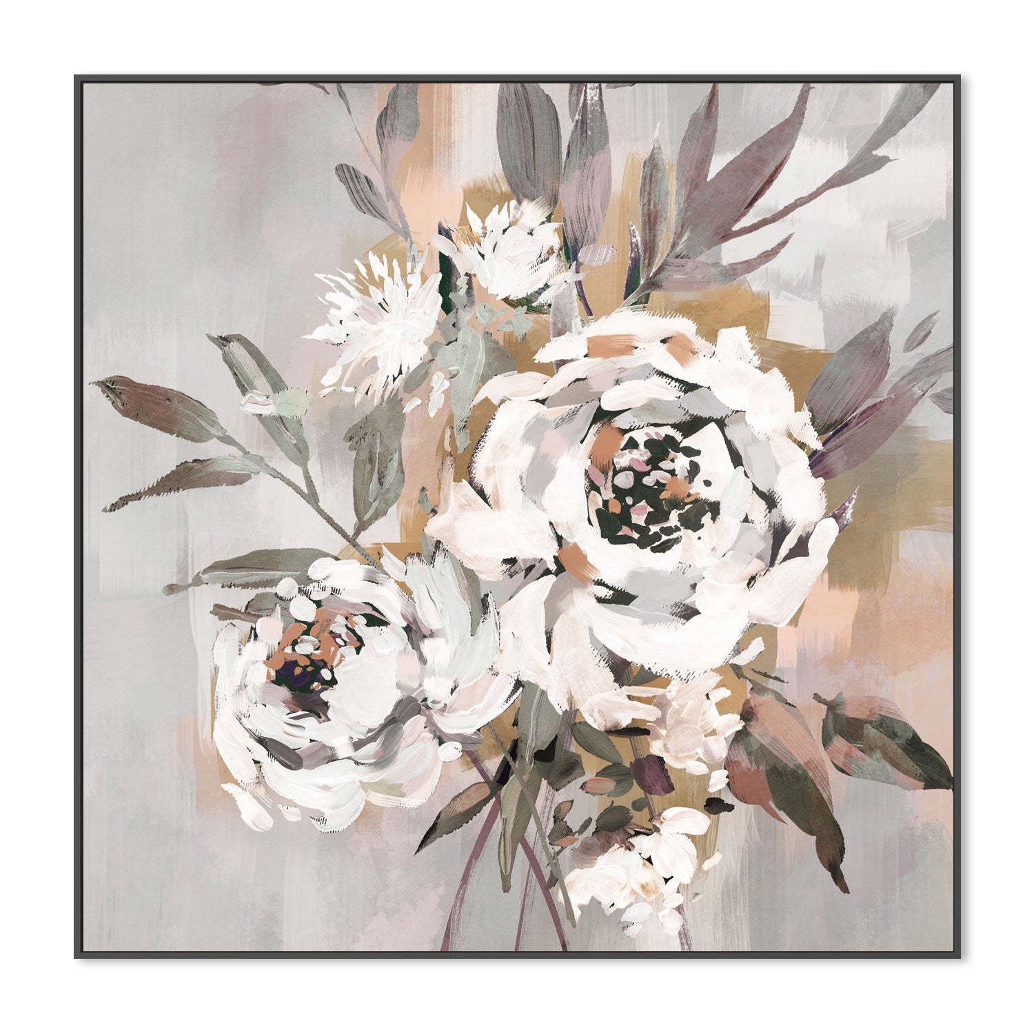 wall-art-print-canvas-poster-framed-Antique Rose, Warm Tones, Style B , By Nina Blue-3