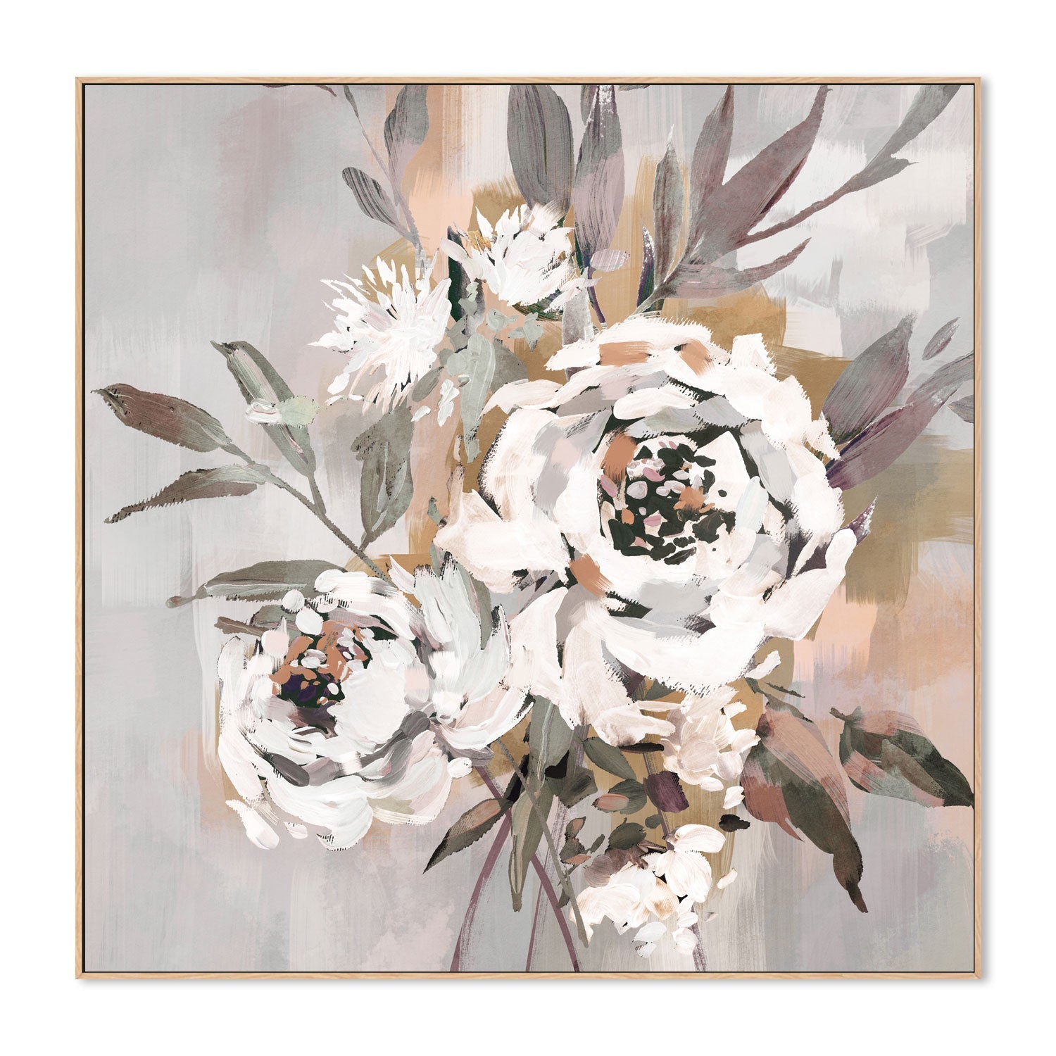 wall-art-print-canvas-poster-framed-Antique Rose, Warm Tones, Style B , By Nina Blue-4