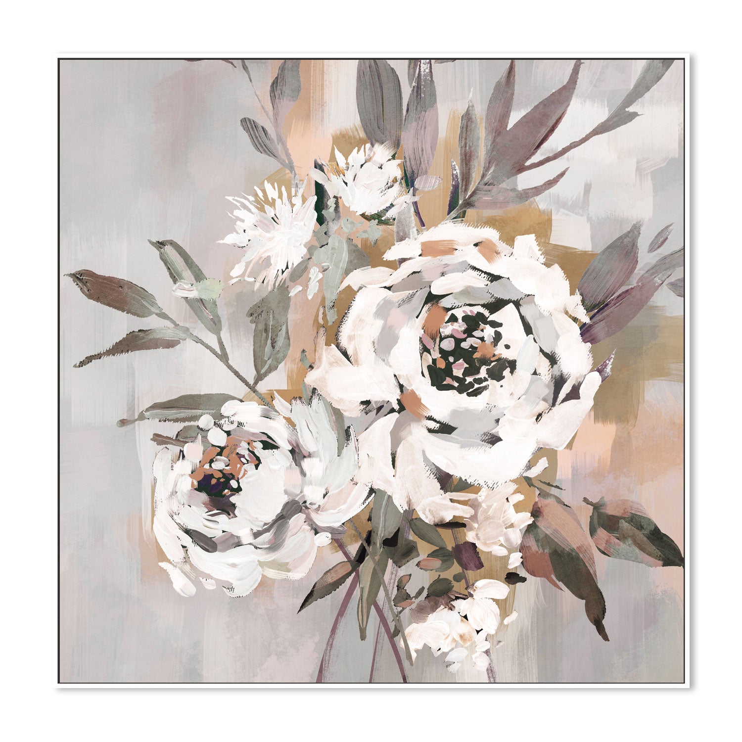 wall-art-print-canvas-poster-framed-Antique Rose, Warm Tones, Style B , By Nina Blue-5