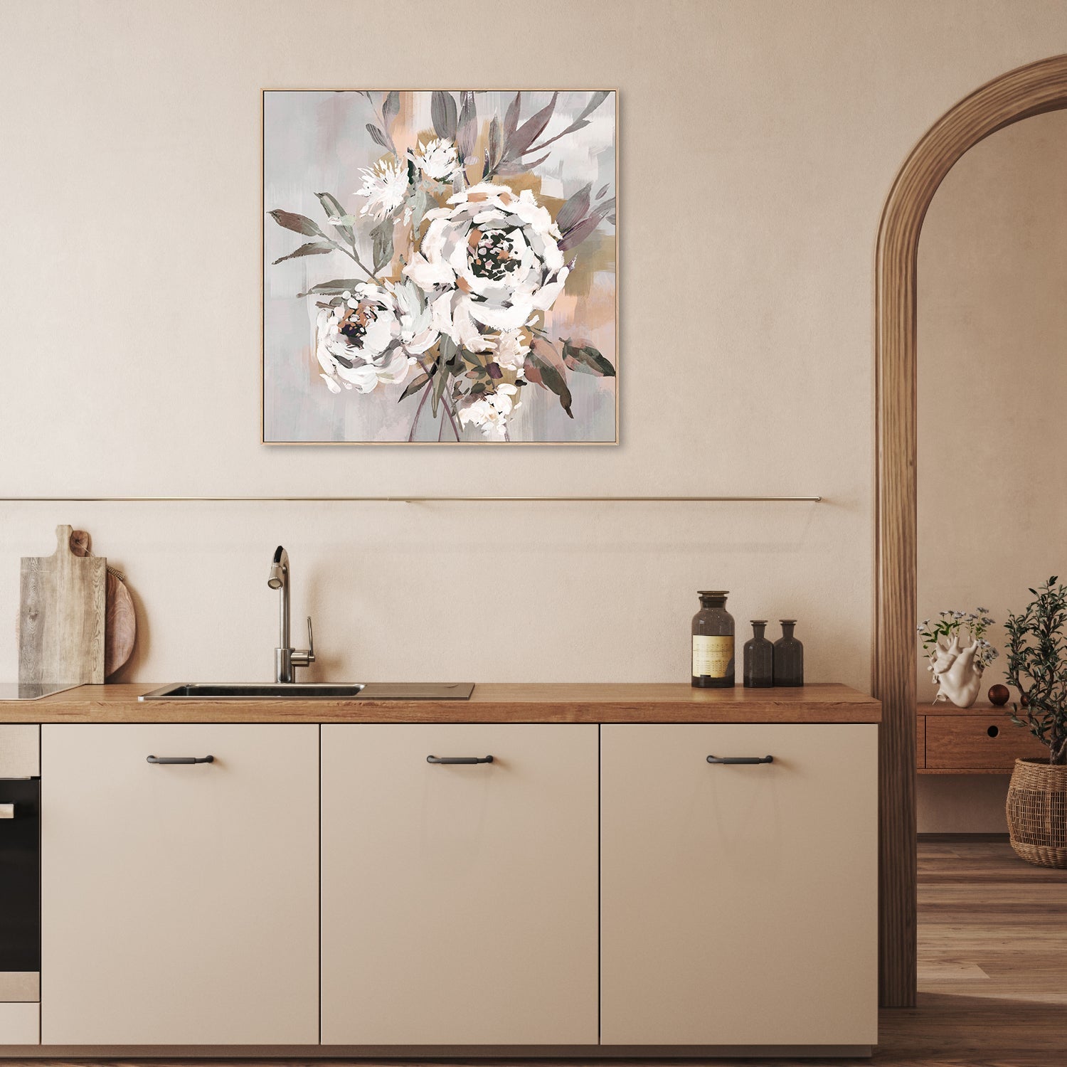 wall-art-print-canvas-poster-framed-Antique Rose, Warm Tones, Style B , By Nina Blue-7