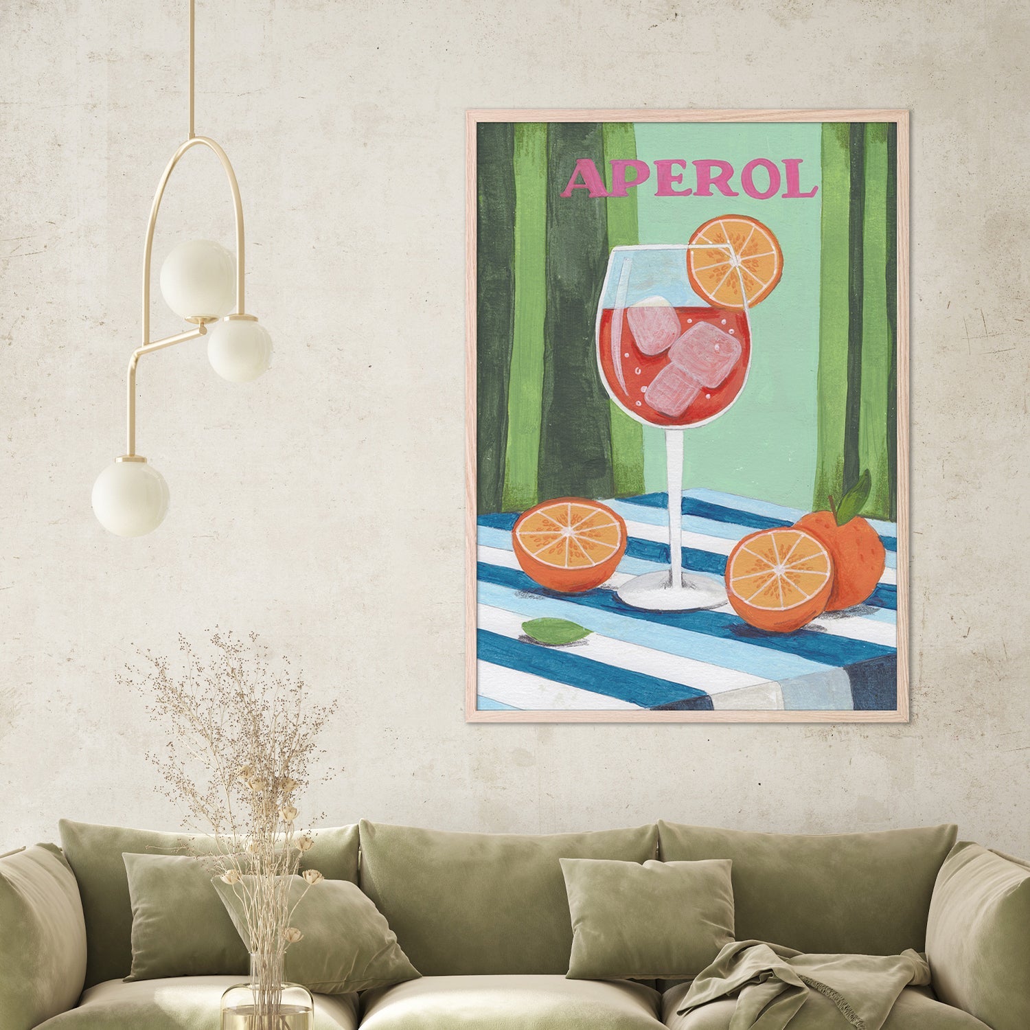 wall-art-print-canvas-poster-framed-Aperol Spritz Cocktail-2