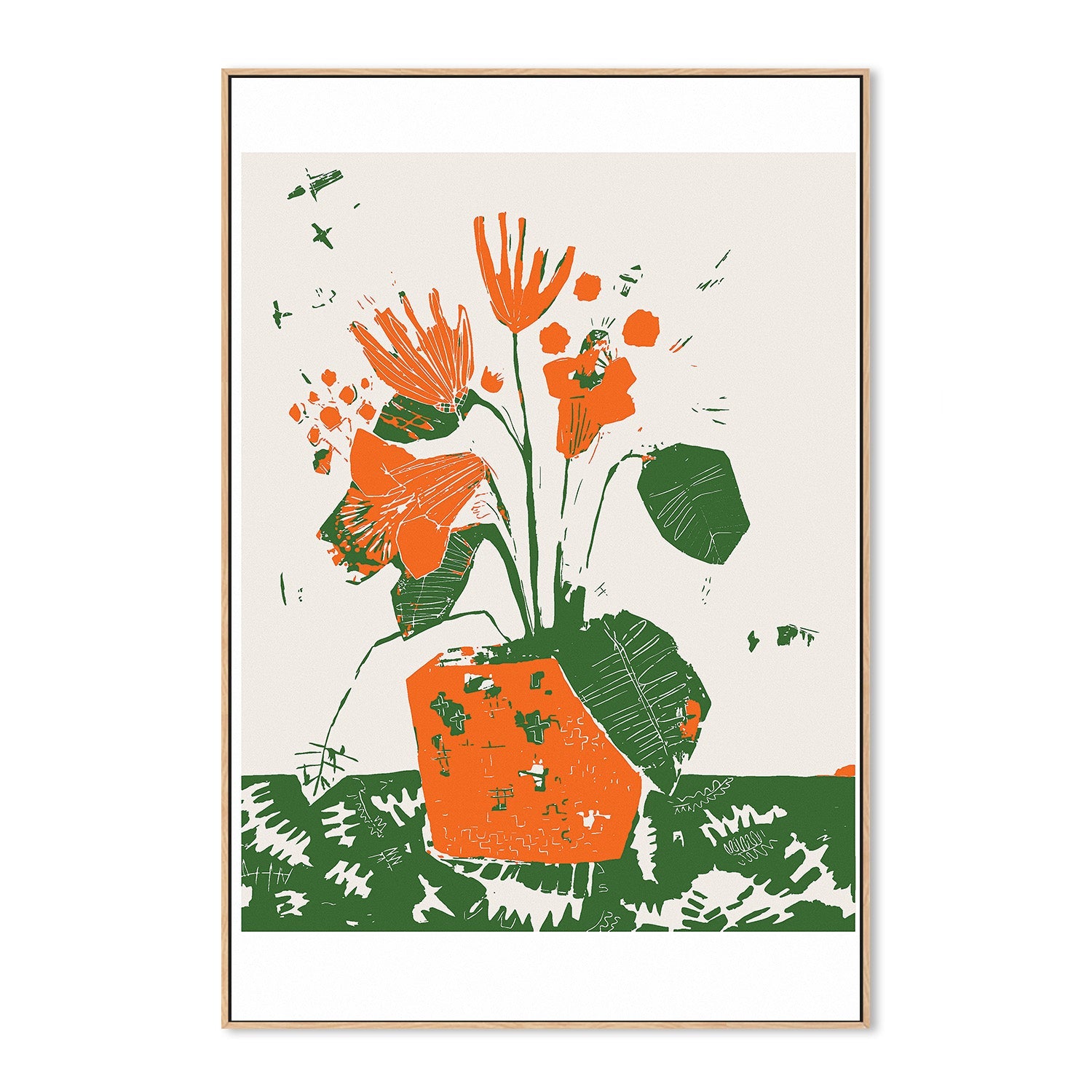 wall-art-print-canvas-poster-framed-Apricot Blooms-4
