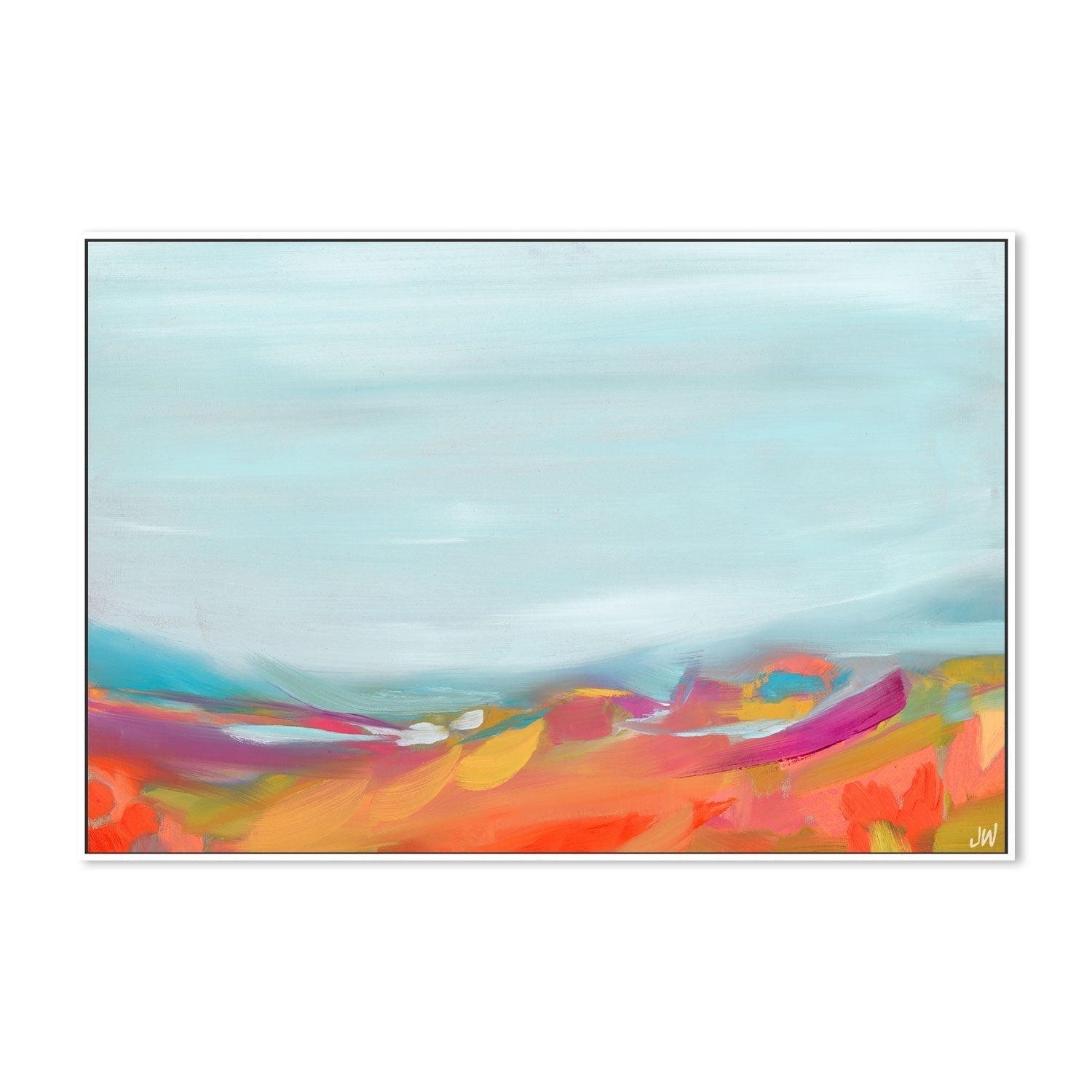 wall-art-print-canvas-poster-framed-Aqua Sky Large-by-Jenny Westenhofer Art-Gioia Wall Art