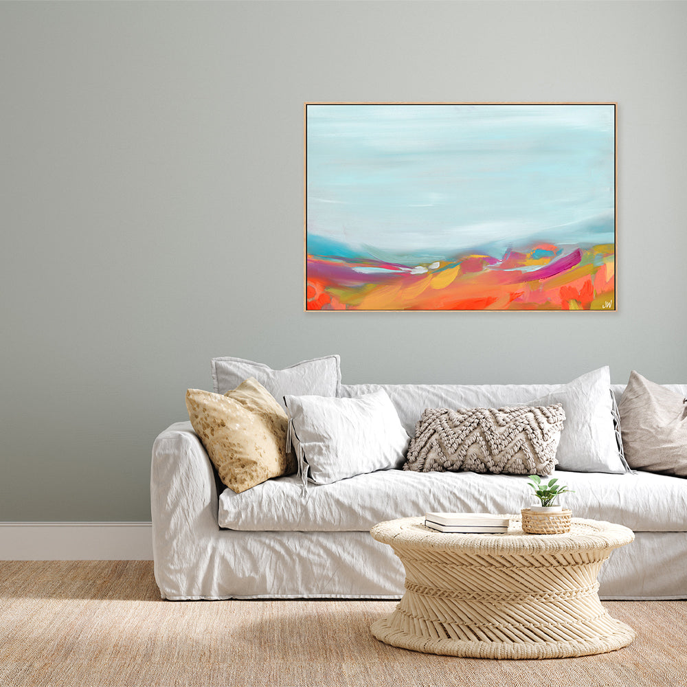 wall-art-print-canvas-poster-framed-Aqua Sky Large-by-Jenny Westenhofer Art-Gioia Wall Art