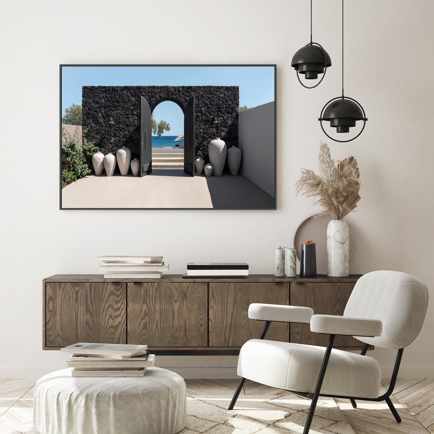 wall-art-print-canvas-poster-framed-Arched Entrance, By Minorstep-GIOIA-WALL-ART