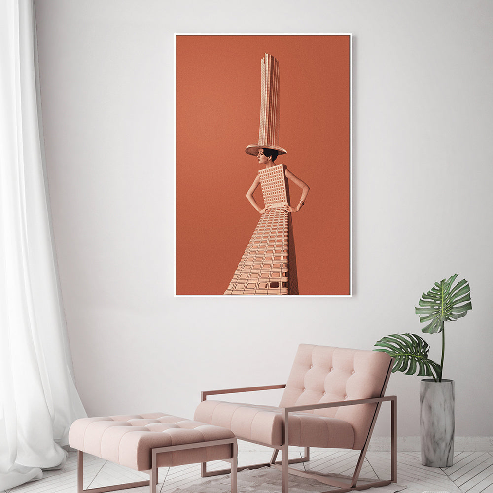 wall-art-print-canvas-poster-framed-Architectural Woman-GIOIA-WALL-ART