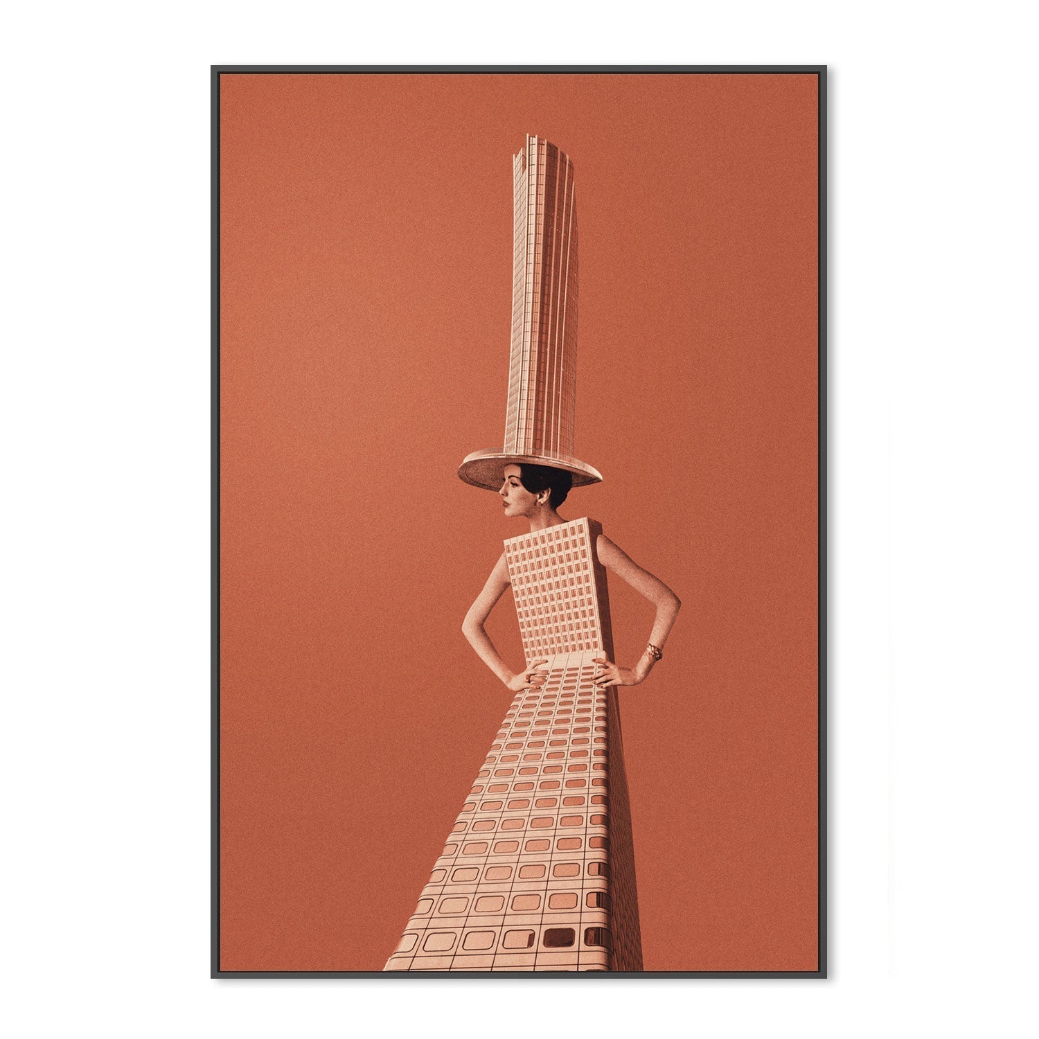 wall-art-print-canvas-poster-framed-Architectural Woman-GIOIA-WALL-ART