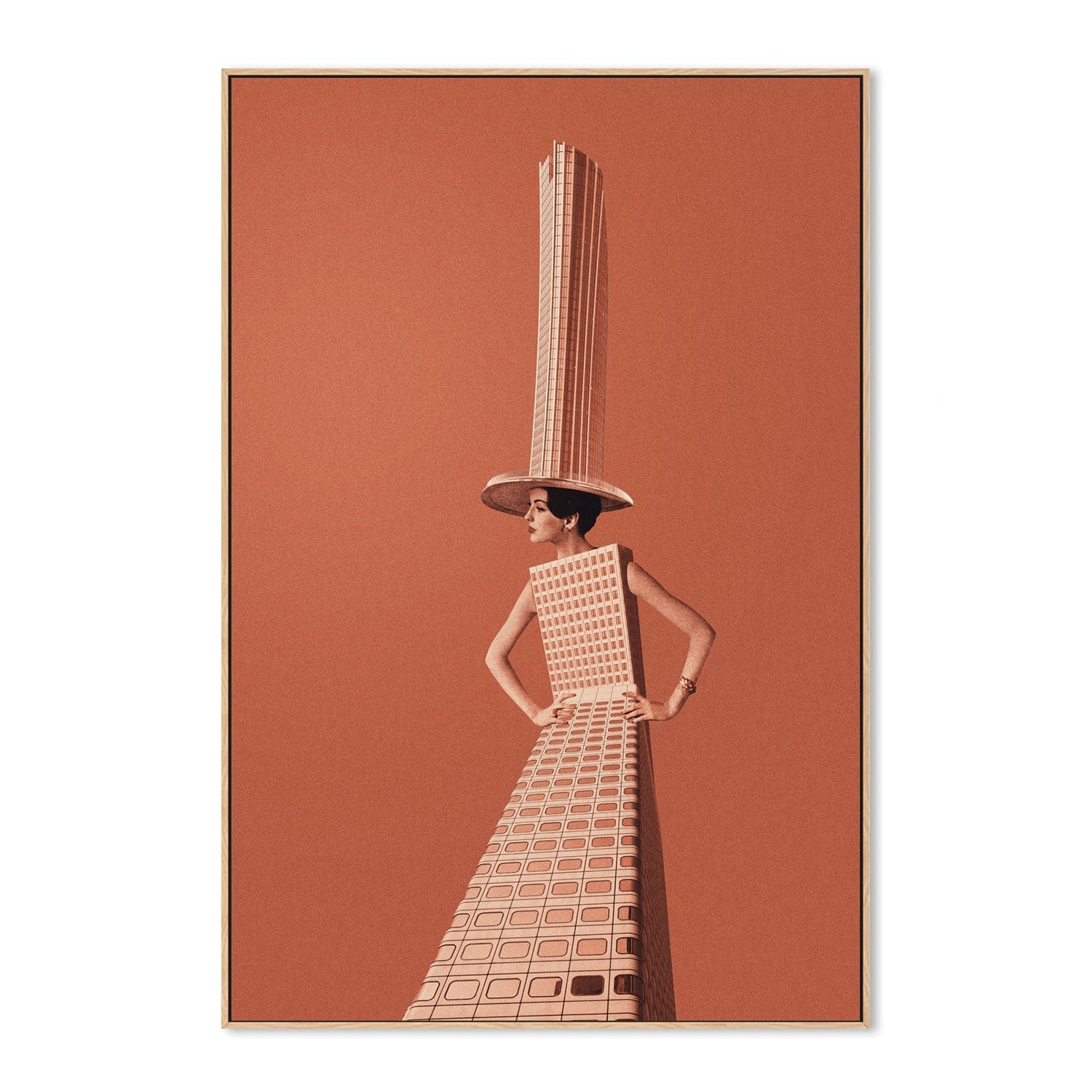 wall-art-print-canvas-poster-framed-Architectural Woman-GIOIA-WALL-ART