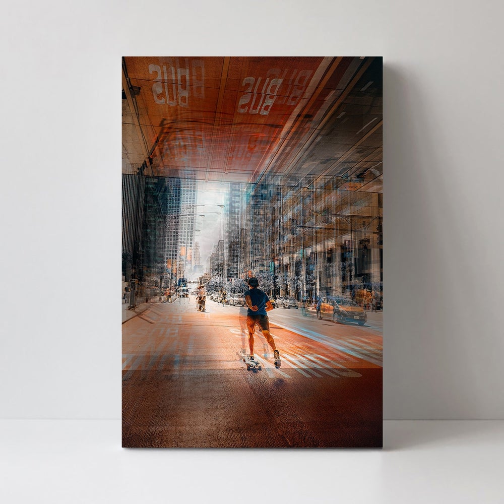 wall-art-print-canvas-poster-framed-Around The City, By Carmine Chiriacò-by-Plus X Studio-Gioia Wall Art
