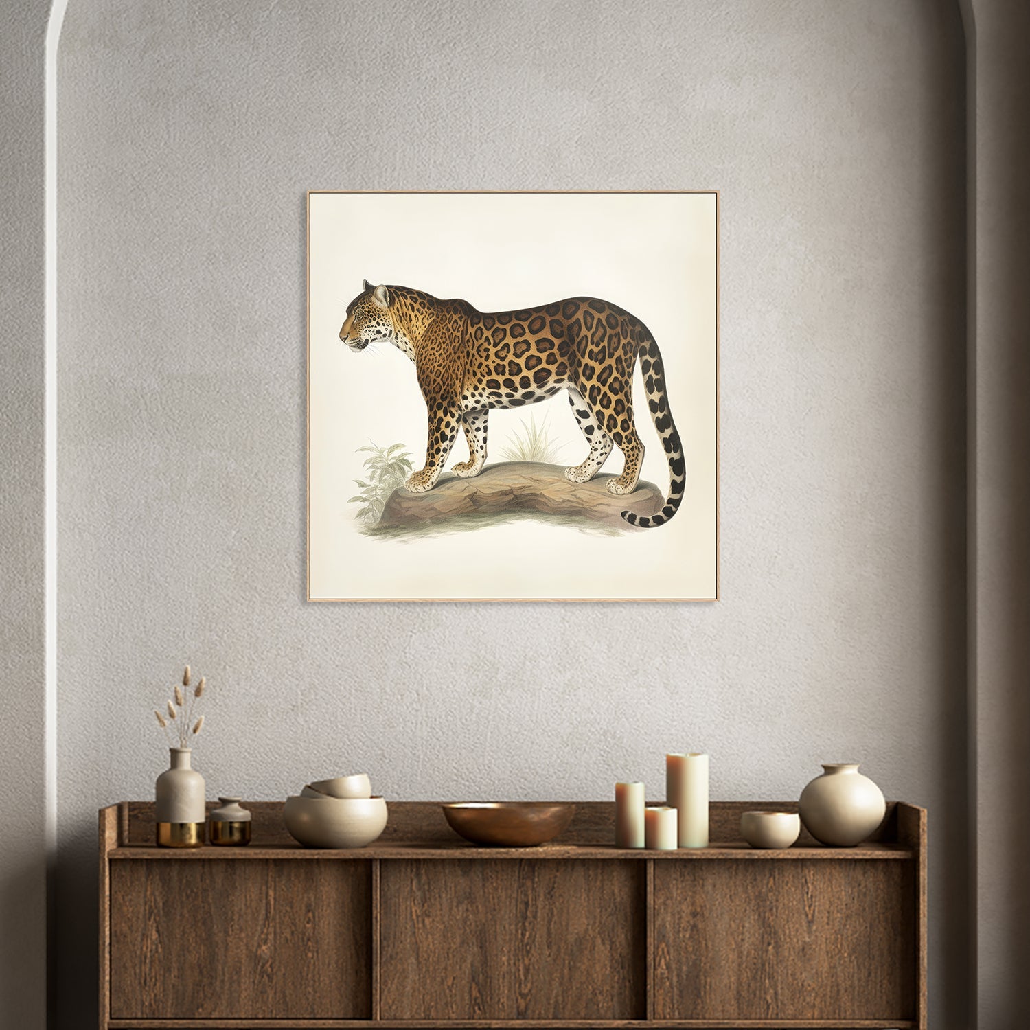 wall-art-print-canvas-poster-framed-Audubon Jaguar-2