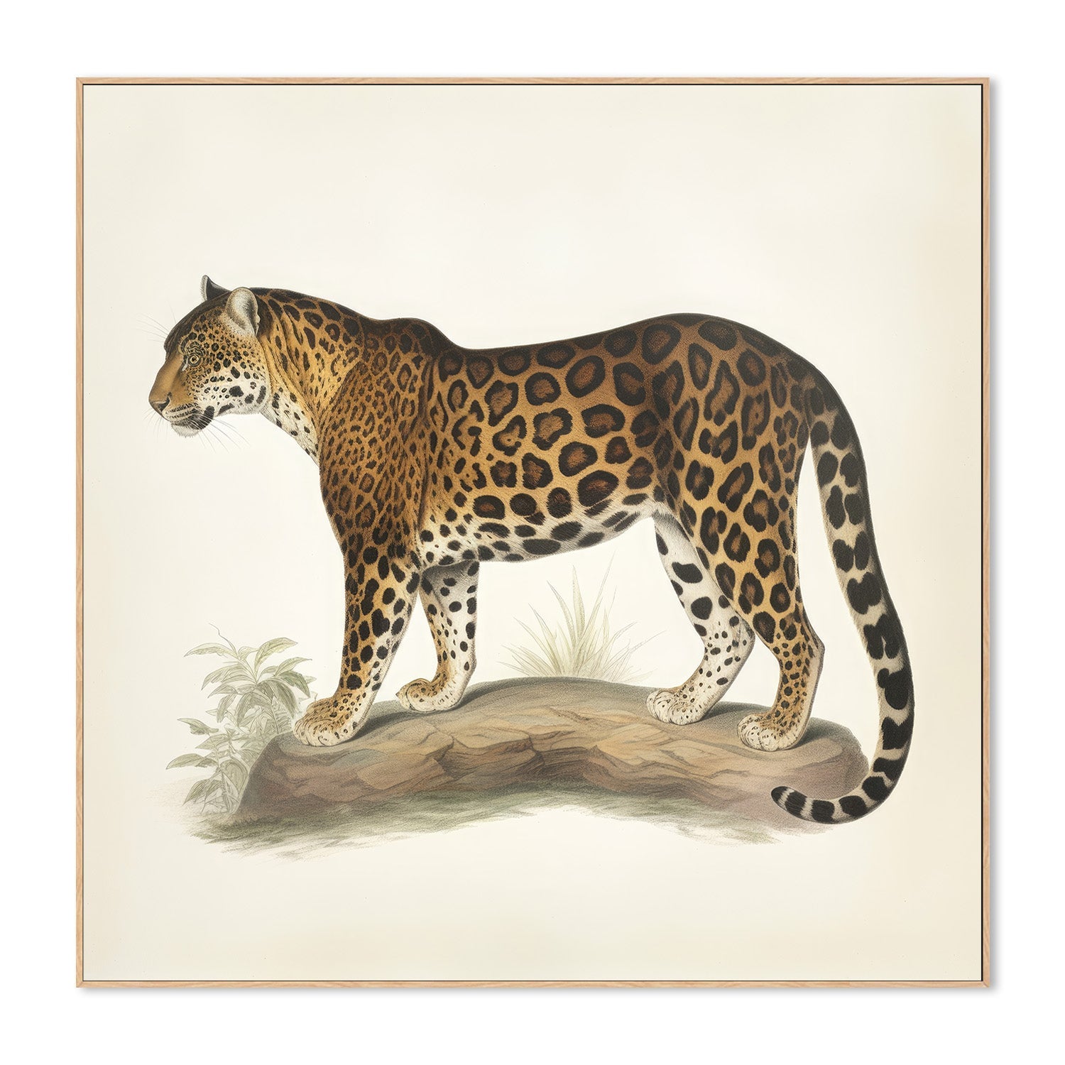 wall-art-print-canvas-poster-framed-Audubon Jaguar-4
