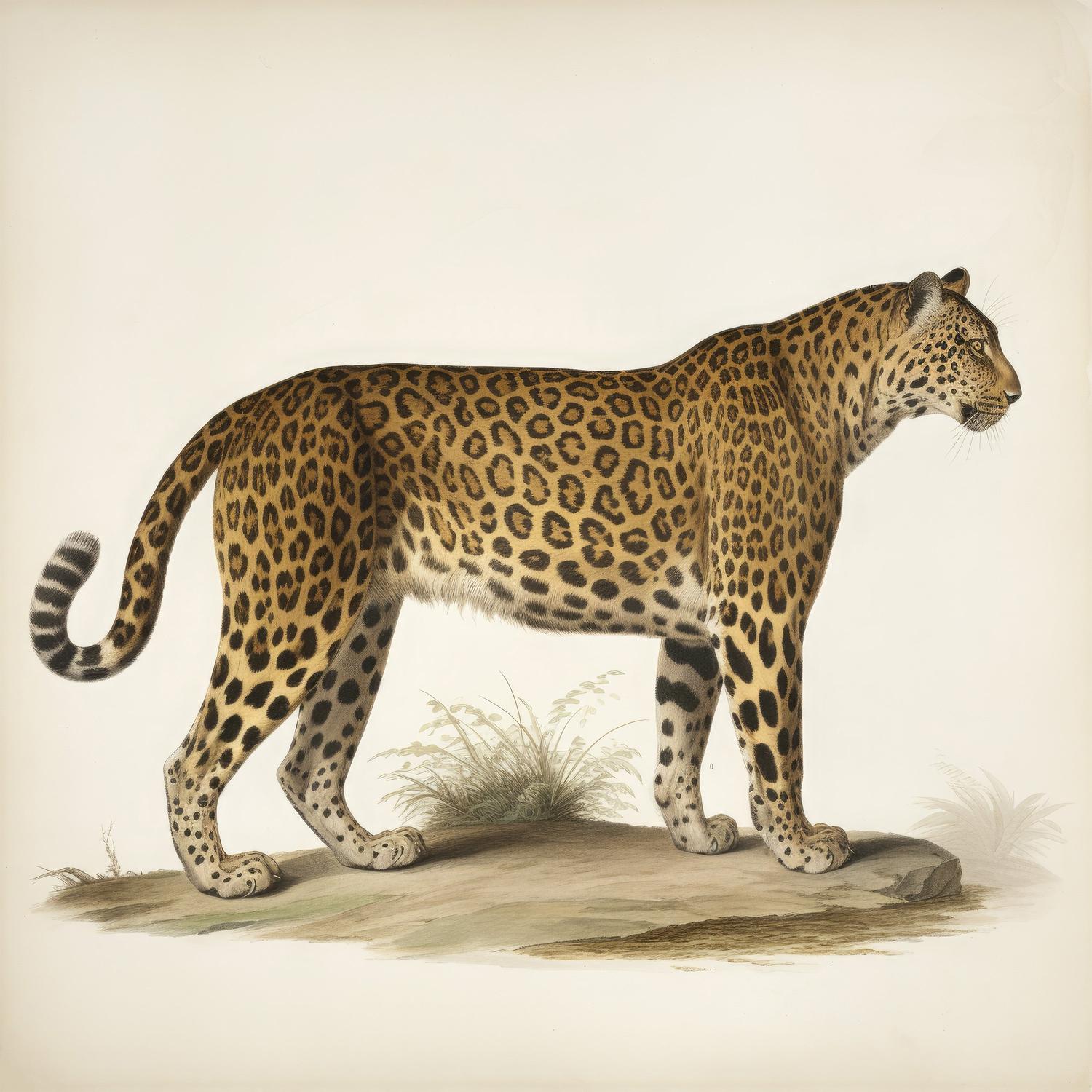 wall-art-print-canvas-poster-framed-Audubon Leopard, Style A-1