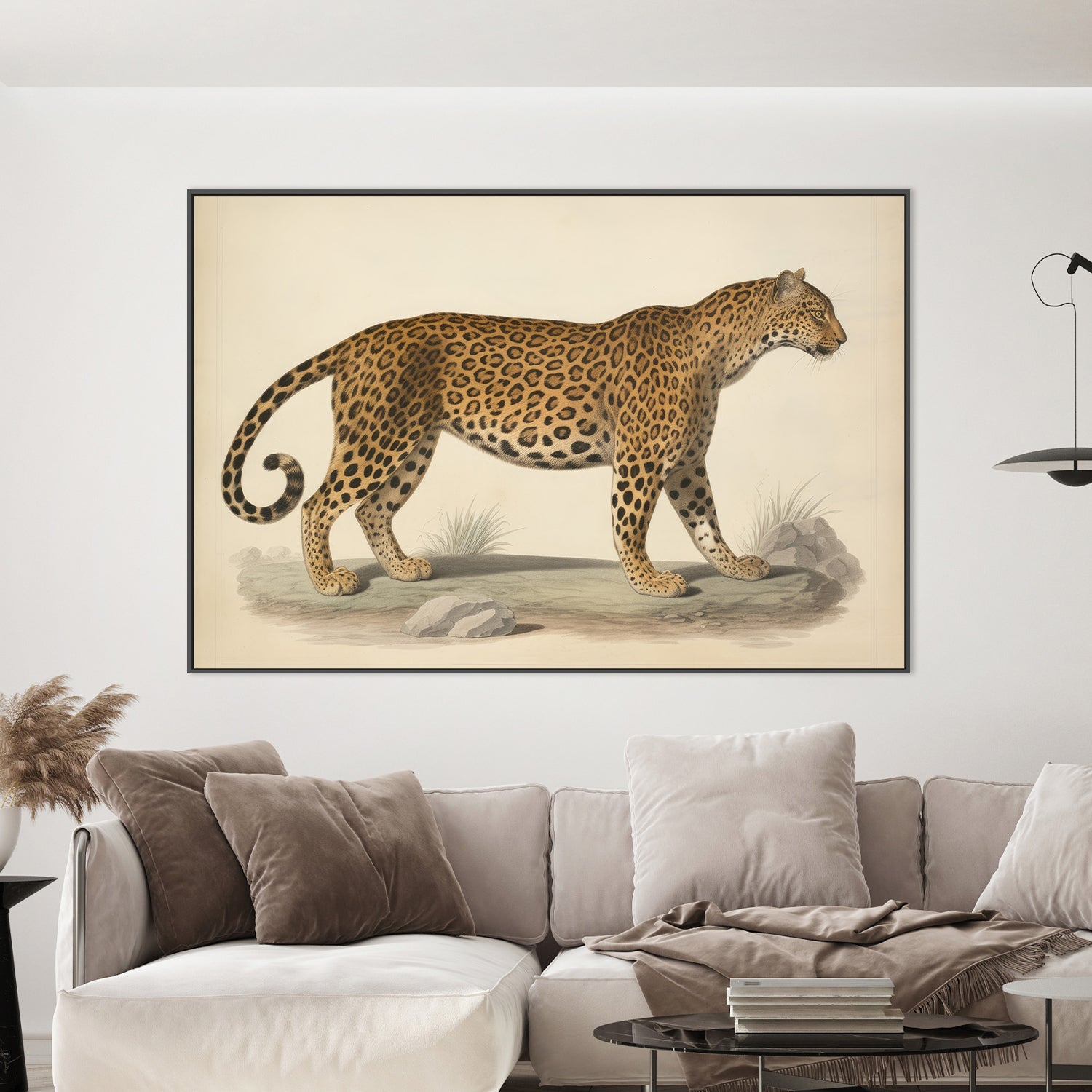 wall-art-print-canvas-poster-framed-Audubon Leopard, Style B-2