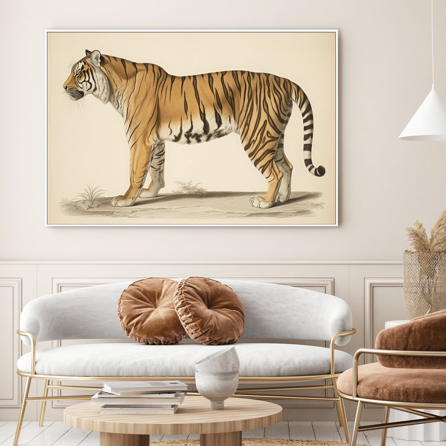 wall-art-print-canvas-poster-framed-Audubon Tiger-2