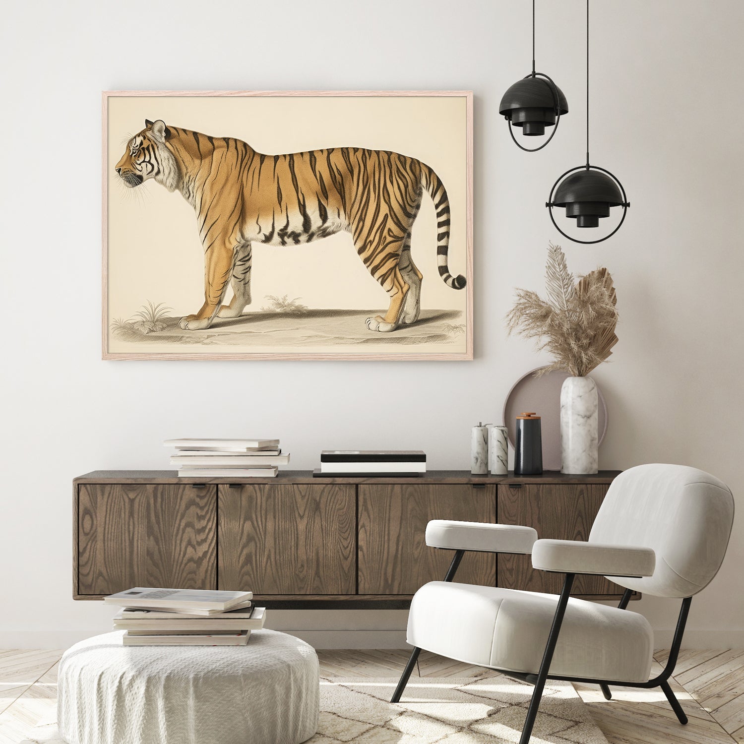 wall-art-print-canvas-poster-framed-Audubon Tiger-8