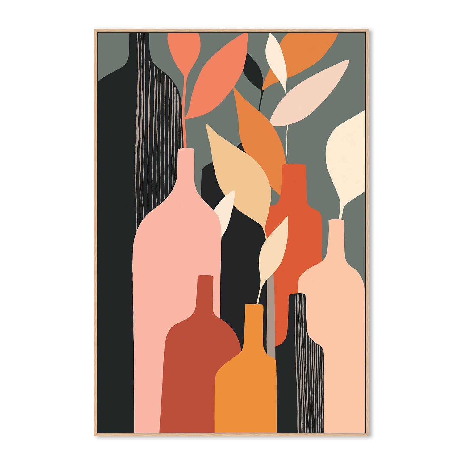 wall-art-print-canvas-poster-framed-Autumn Bottles-4