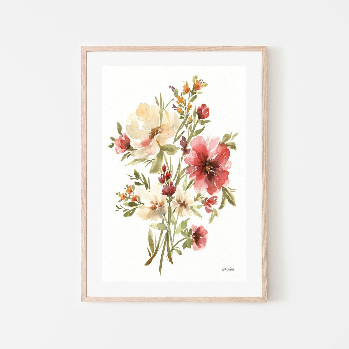 wall-art-print-canvas-poster-framed-Autumn Flowers, Style A , By Leslie Trimbach-GIOIA-WALL-ART