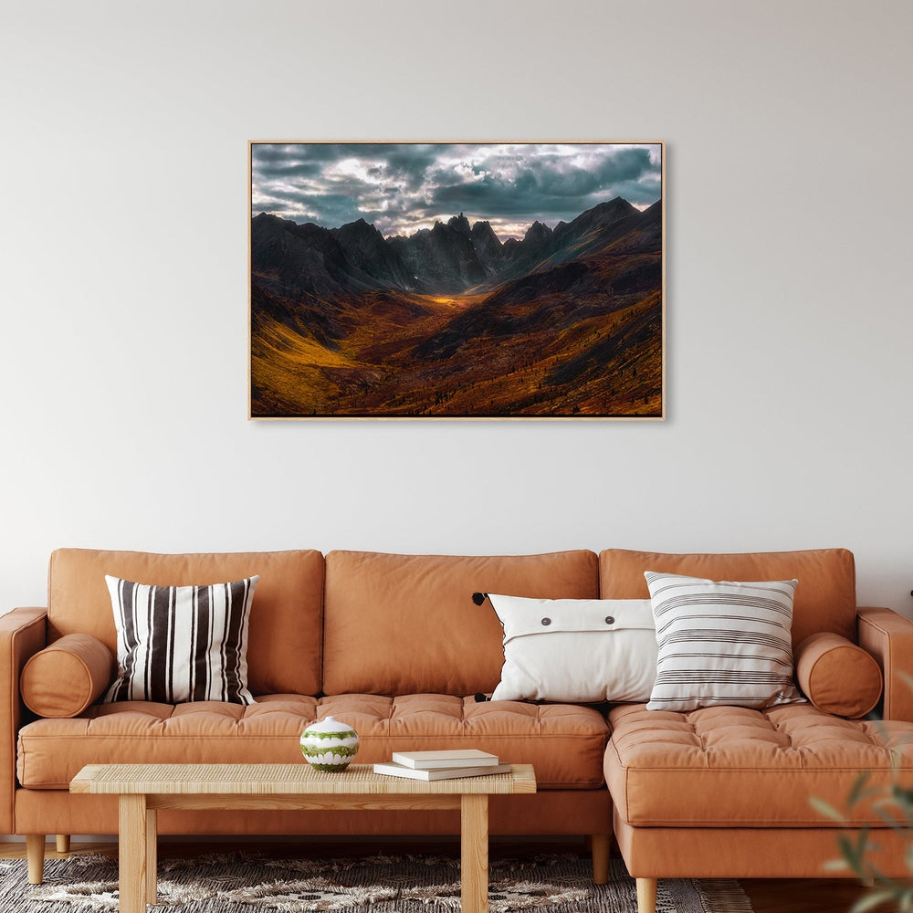 wall-art-print-canvas-poster-framed-Autumn In Tombstone Mountain, By Jenny L. Zhang-by-Plus X Studio-Gioia Wall Art