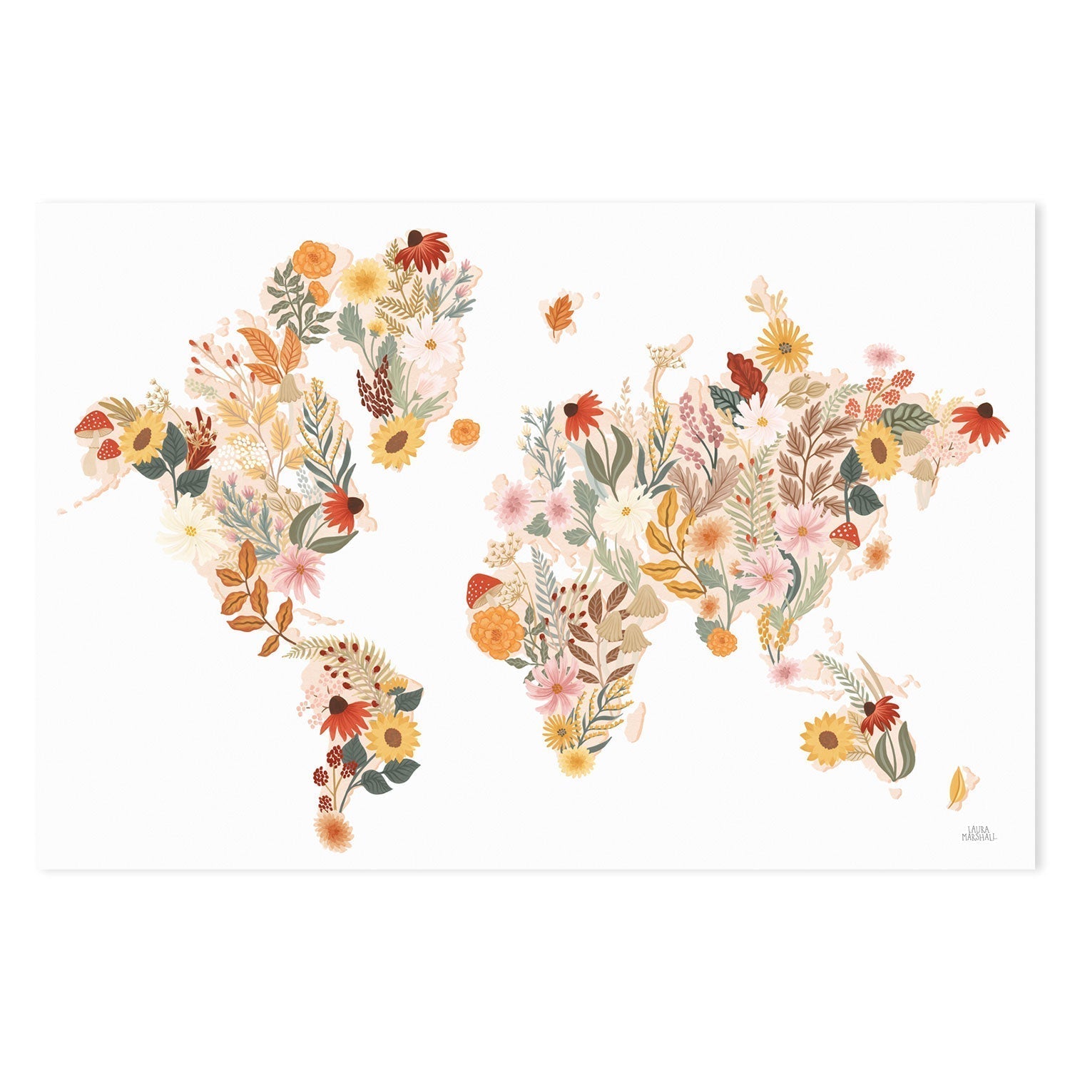 wall-art-print-canvas-poster-framed-Autumn Meadow World , By Laura Marshall-GIOIA-WALL-ART