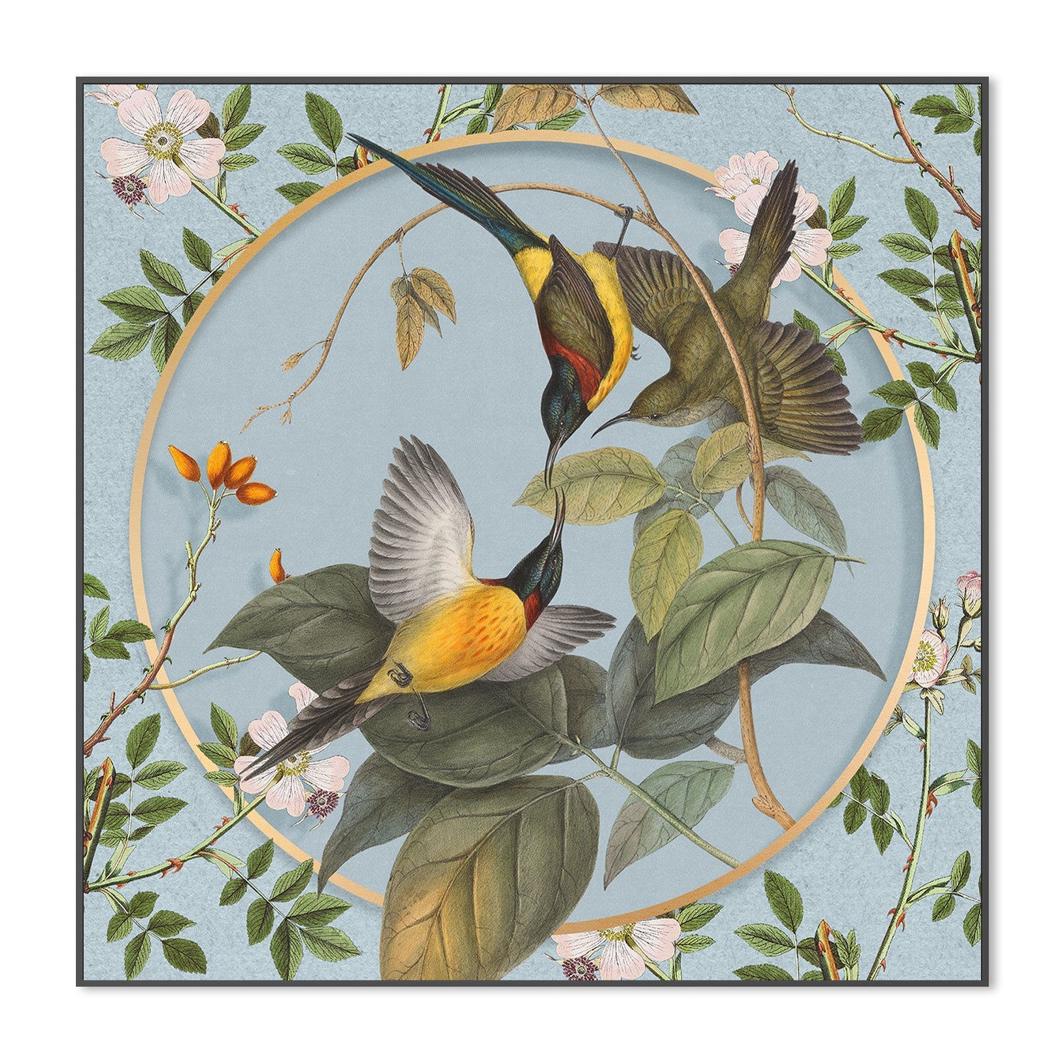 wall-art-print-canvas-poster-framed-Avian Harmony-3