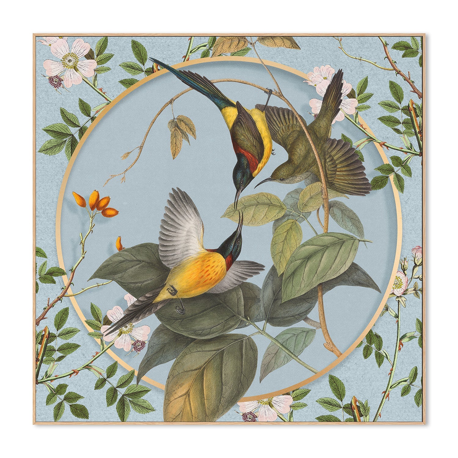 wall-art-print-canvas-poster-framed-Avian Harmony-4