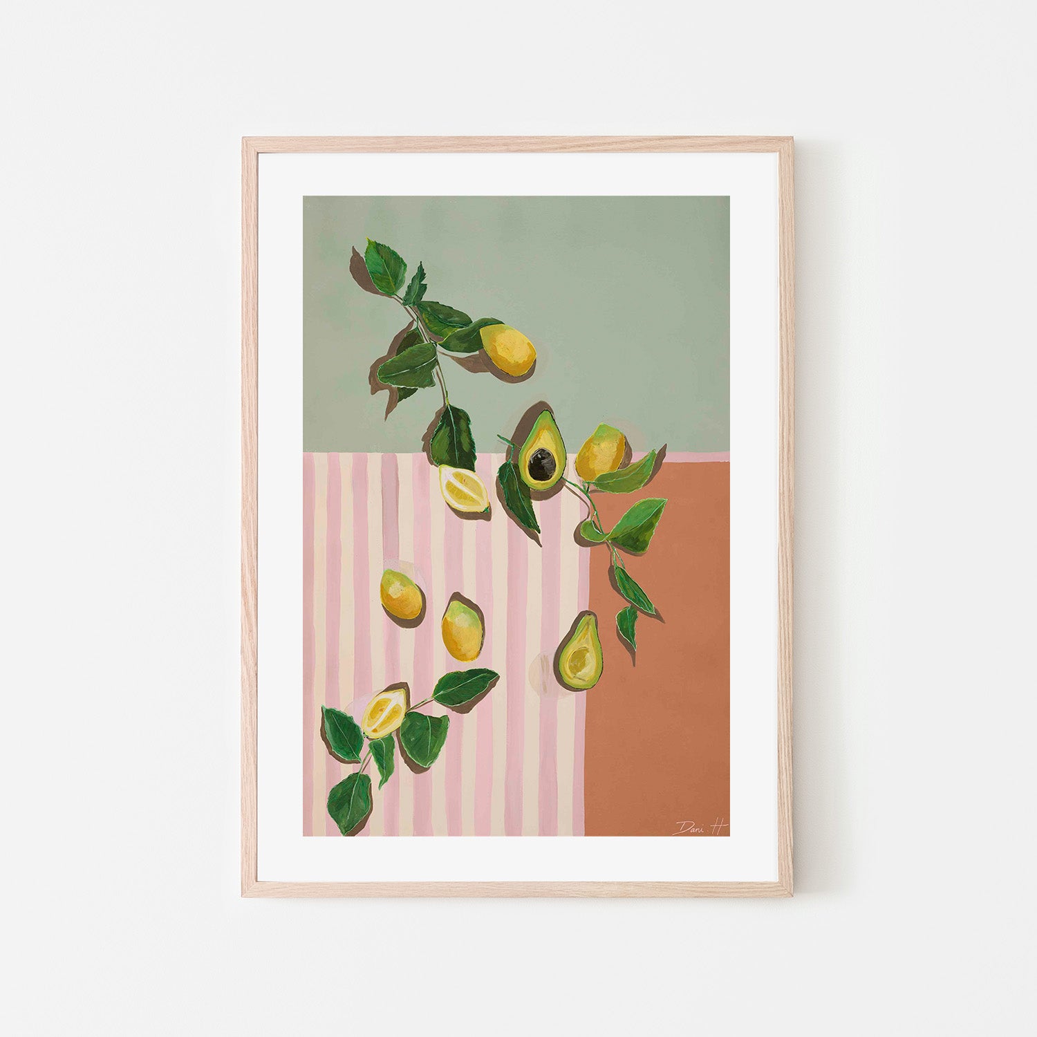 wall-art-print-canvas-poster-framed-Avocado & Lemons-6