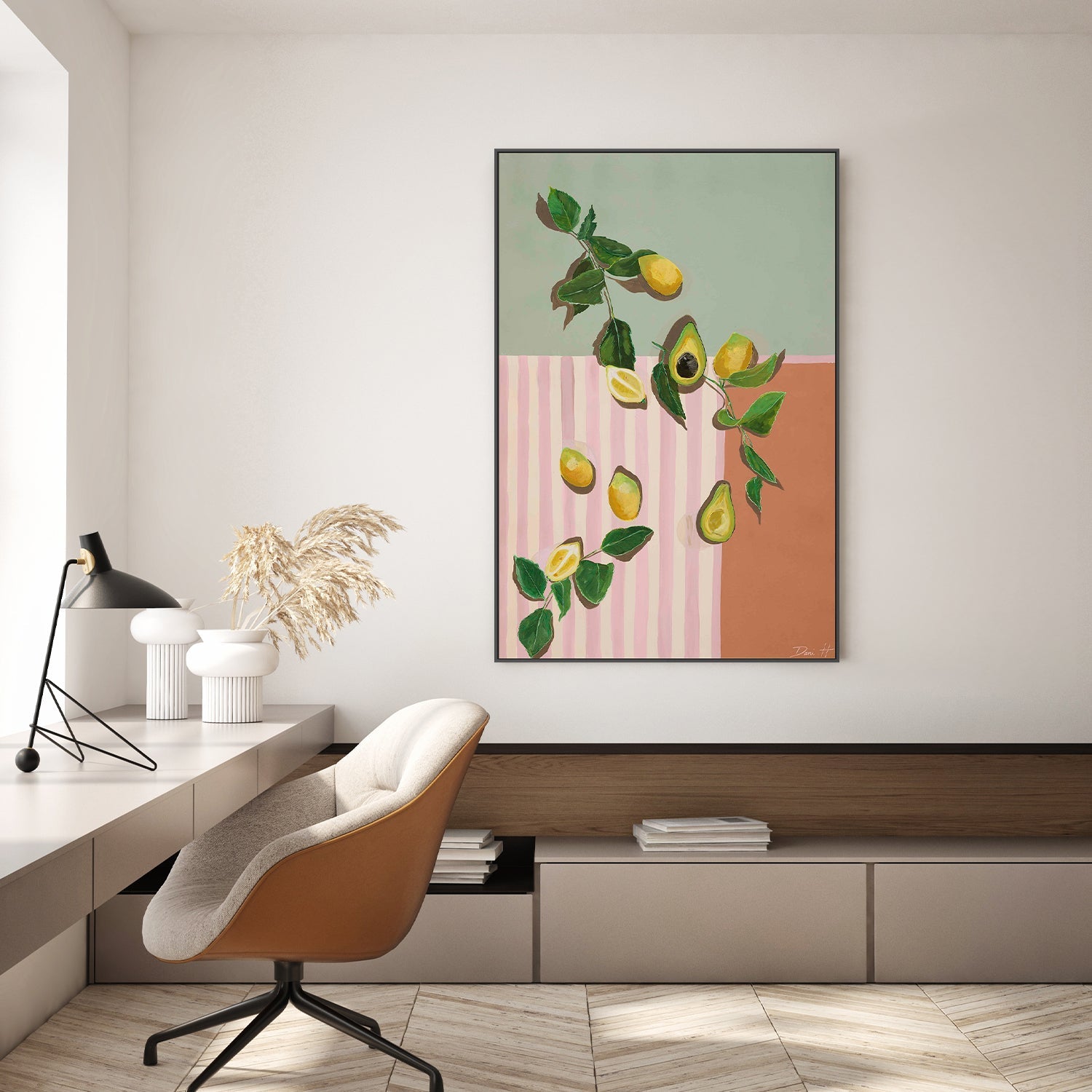 wall-art-print-canvas-poster-framed-Avocado & Lemons-7
