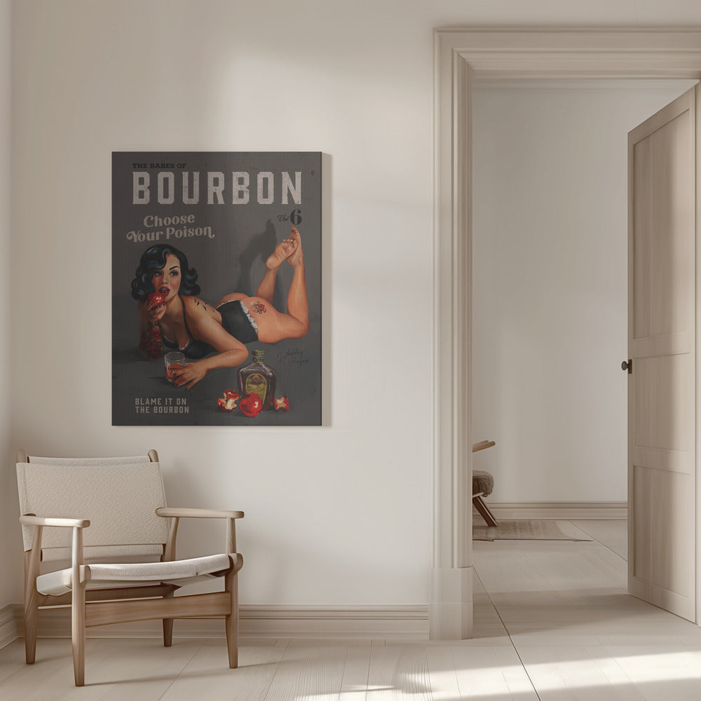 wall-art-print-canvas-poster-framed-Babes of Bourbon Vol 6 Choose Your Poison Sexy Pinup , By Brett Gramse-6