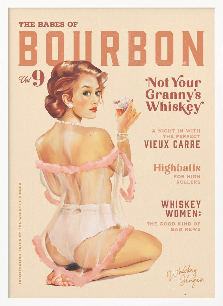 wall-art-print-canvas-poster-framed-Babes of Bourbon Vol 9 Vintage Whiskey Pinup , By Brett Gramse-3
