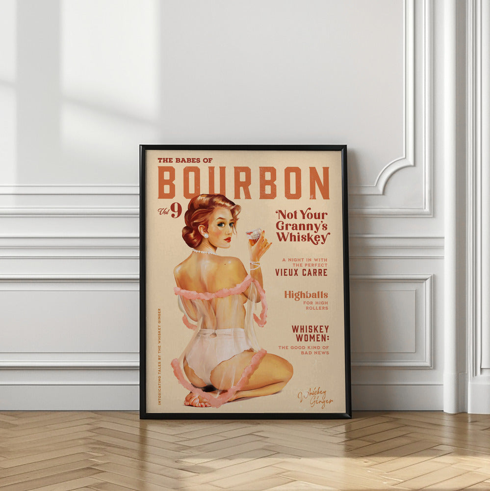 wall-art-print-canvas-poster-framed-Babes of Bourbon Vol 9 Vintage Whiskey Pinup , By Brett Gramse-8