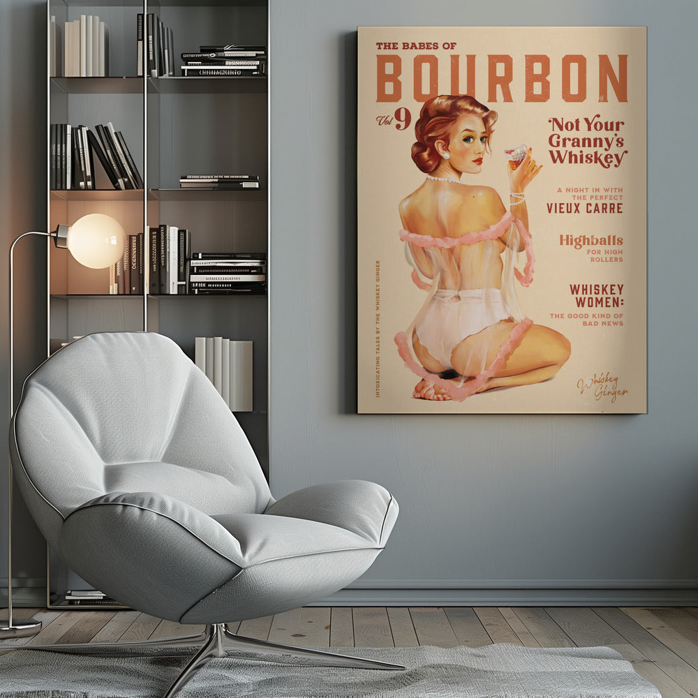 wall-art-print-canvas-poster-framed-Babes of Bourbon Vol 9 Vintage Whiskey Pinup , By Brett Gramse-9