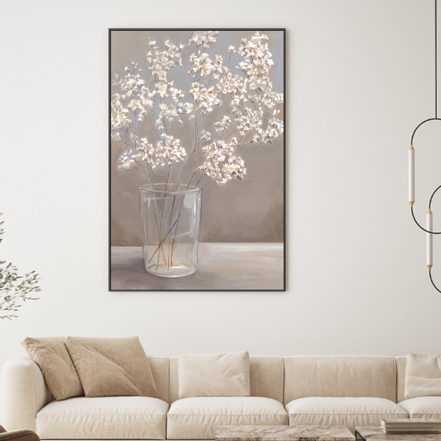 wall-art-print-canvas-poster-framed-Baby's Breath Elegance-2