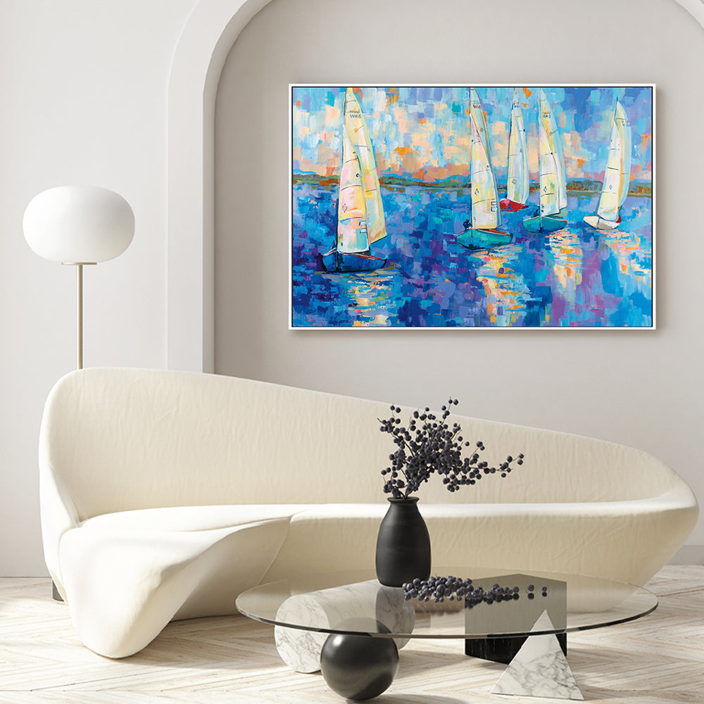 wall-art-print-canvas-poster-framed-Back from the Race-by-Jeanette Vertentes-Gioia Wall Art