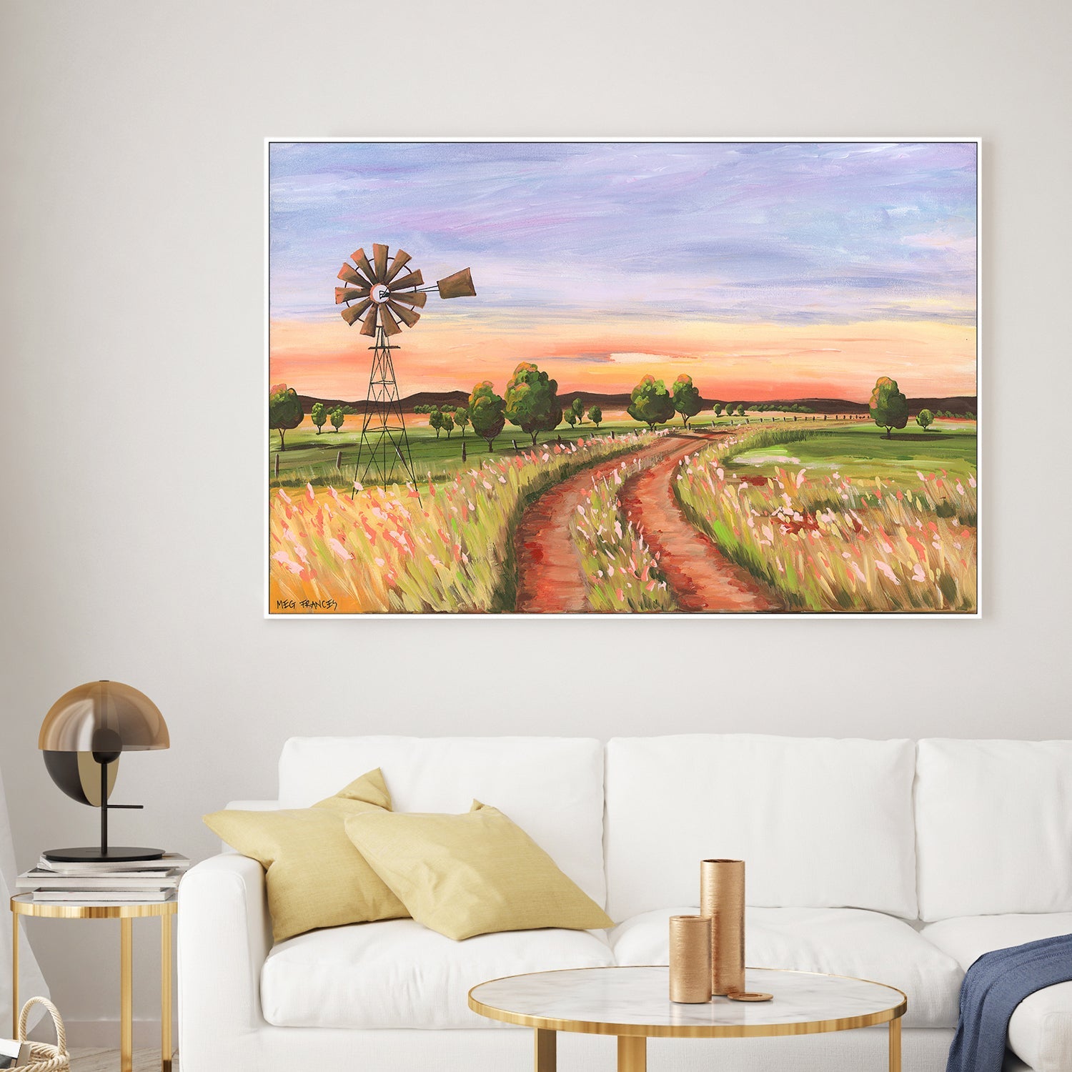wall-art-print-canvas-poster-framed-Back Road, Style B , By Meg Frances-2