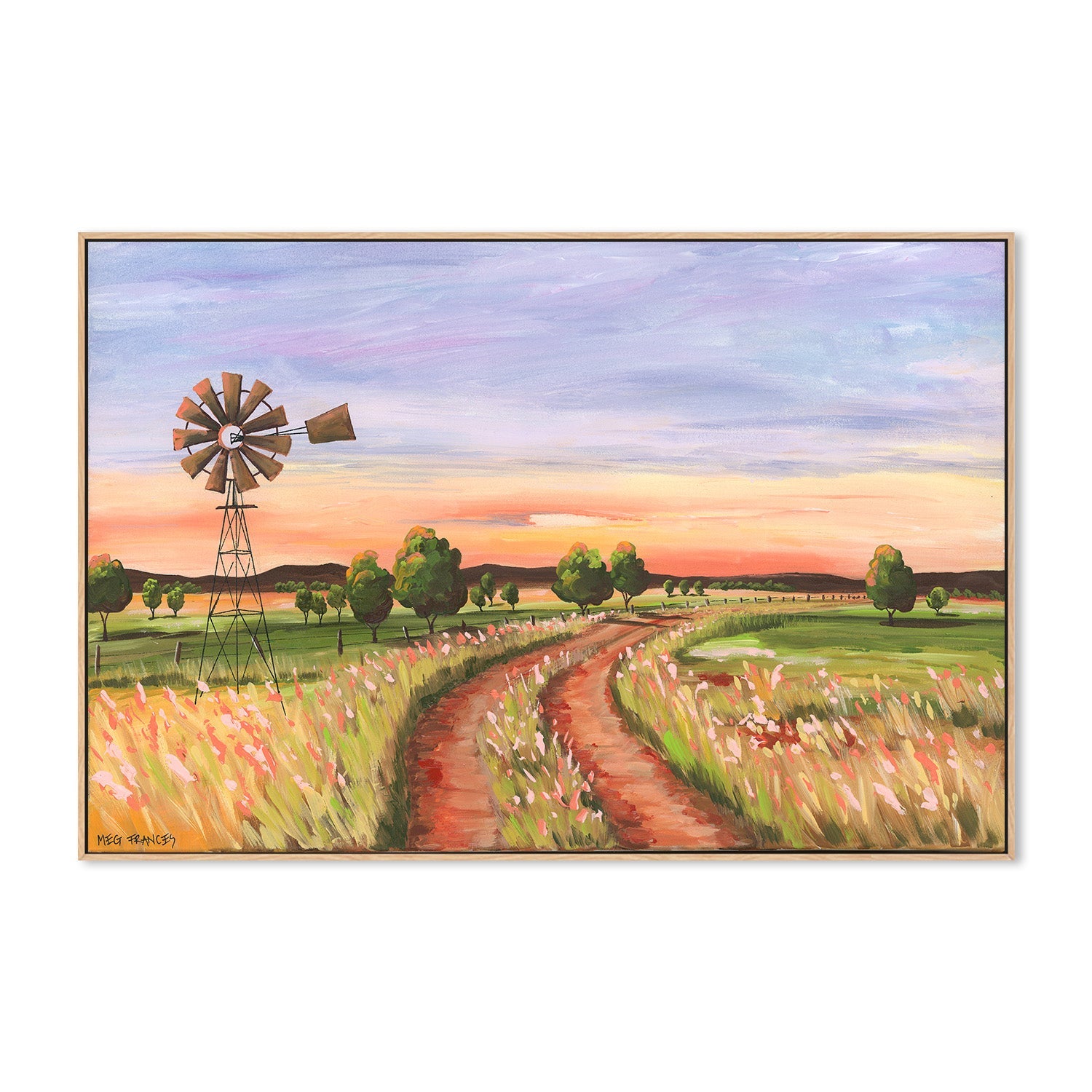 wall-art-print-canvas-poster-framed-Back Road, Style B , By Meg Frances-4