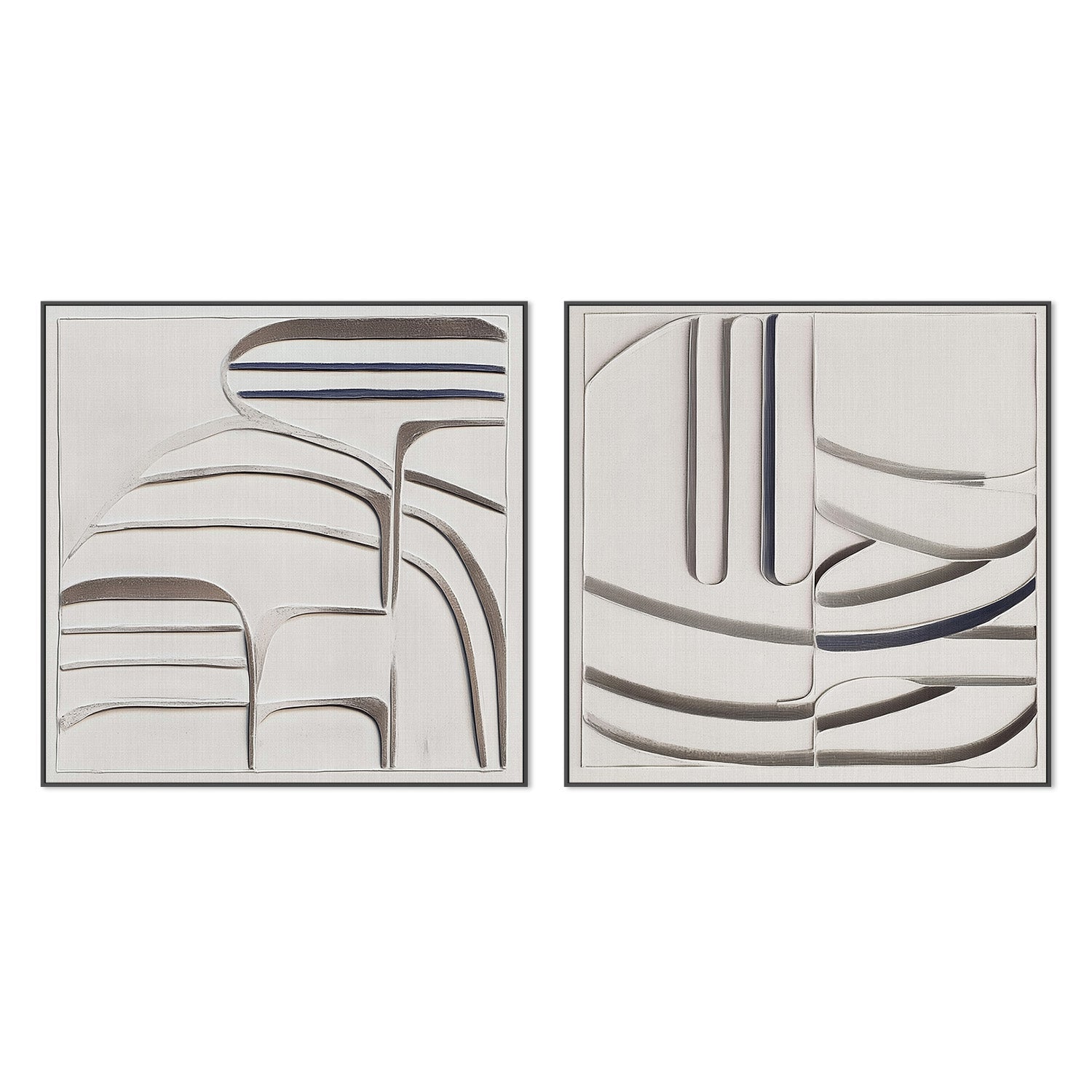 wall-art-print-canvas-poster-framed-Balance, Style A & B, Set Of 2 , By Alma-3