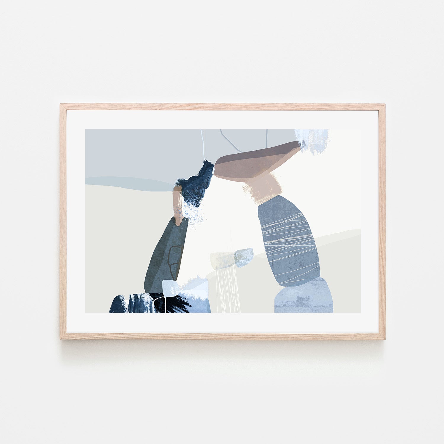 wall-art-print-canvas-poster-framed-Balancing Forms, Blue-6