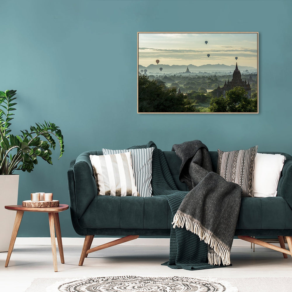 wall-art-print-canvas-poster-framed-Balloons On Temples, By Mieke Suharini-by-Plus X Studio-Gioia Wall Art