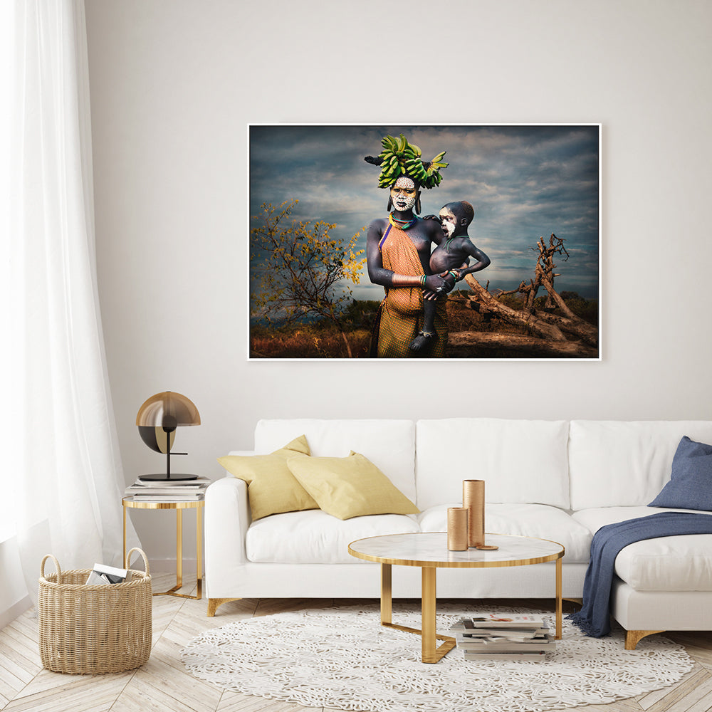 wall-art-print-canvas-poster-framed-Banana Child-GIOIA-WALL-ART